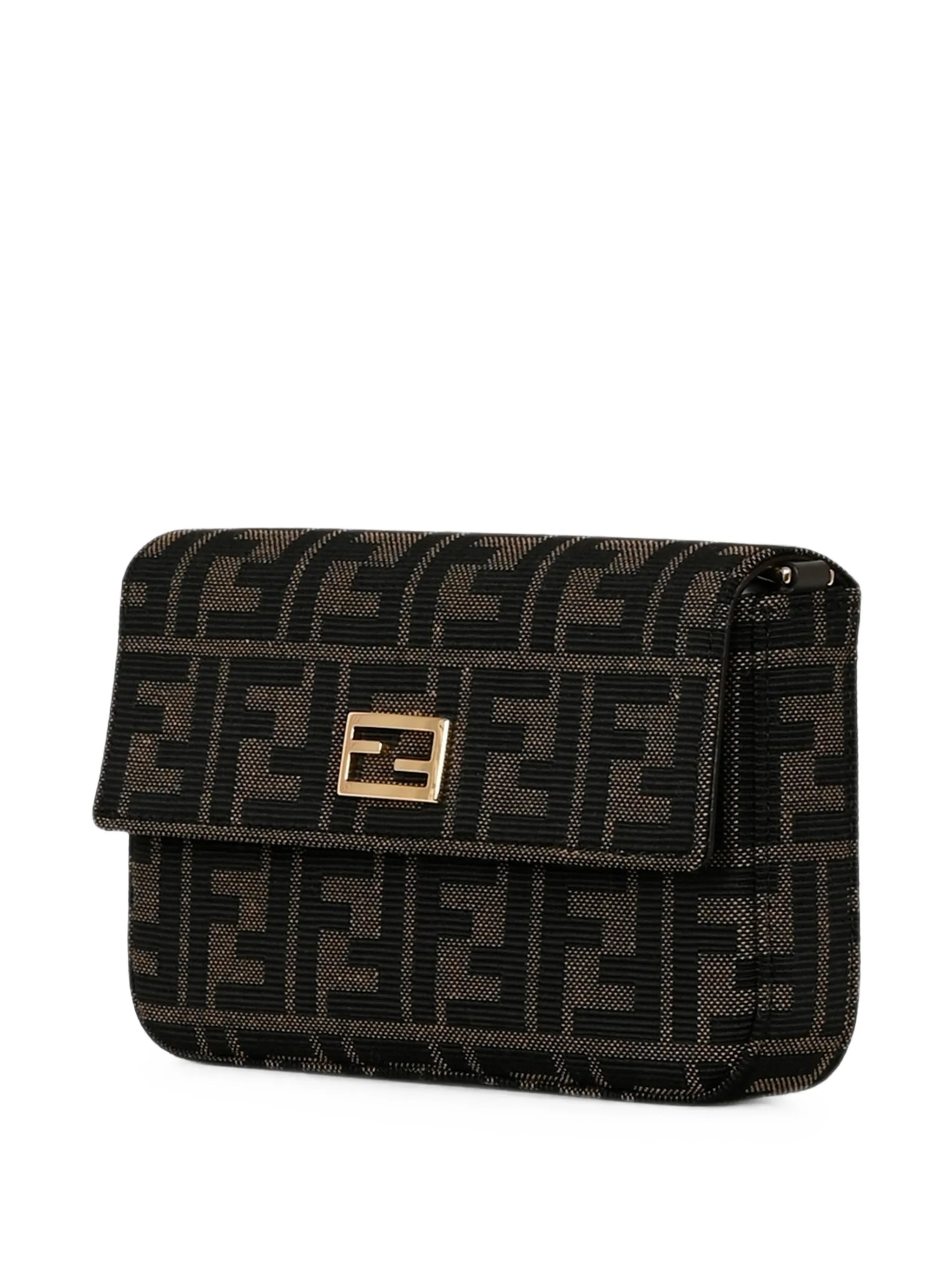 Zucca FF-motif clutch bag