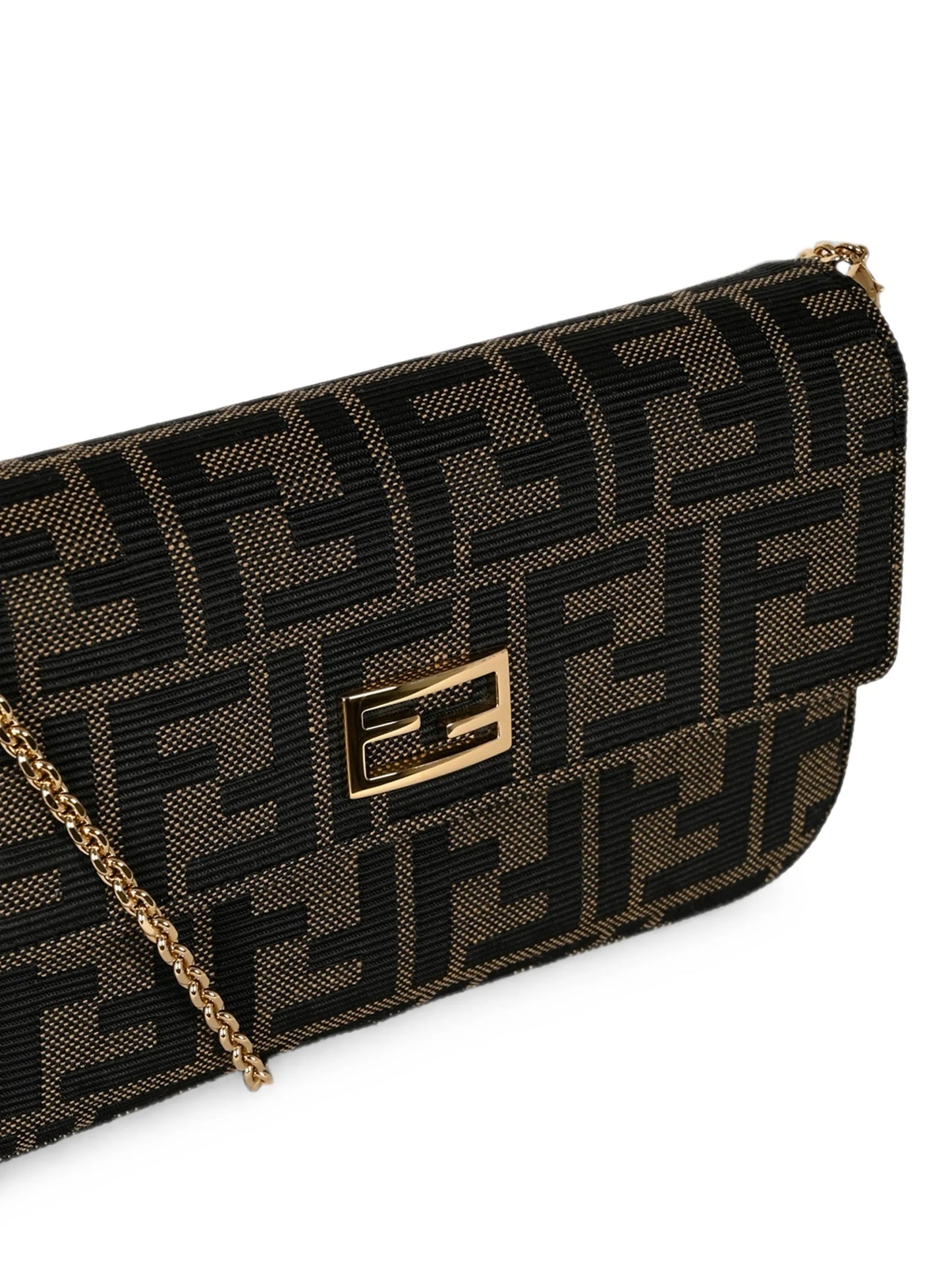 Zucca FF-motif clutch bag