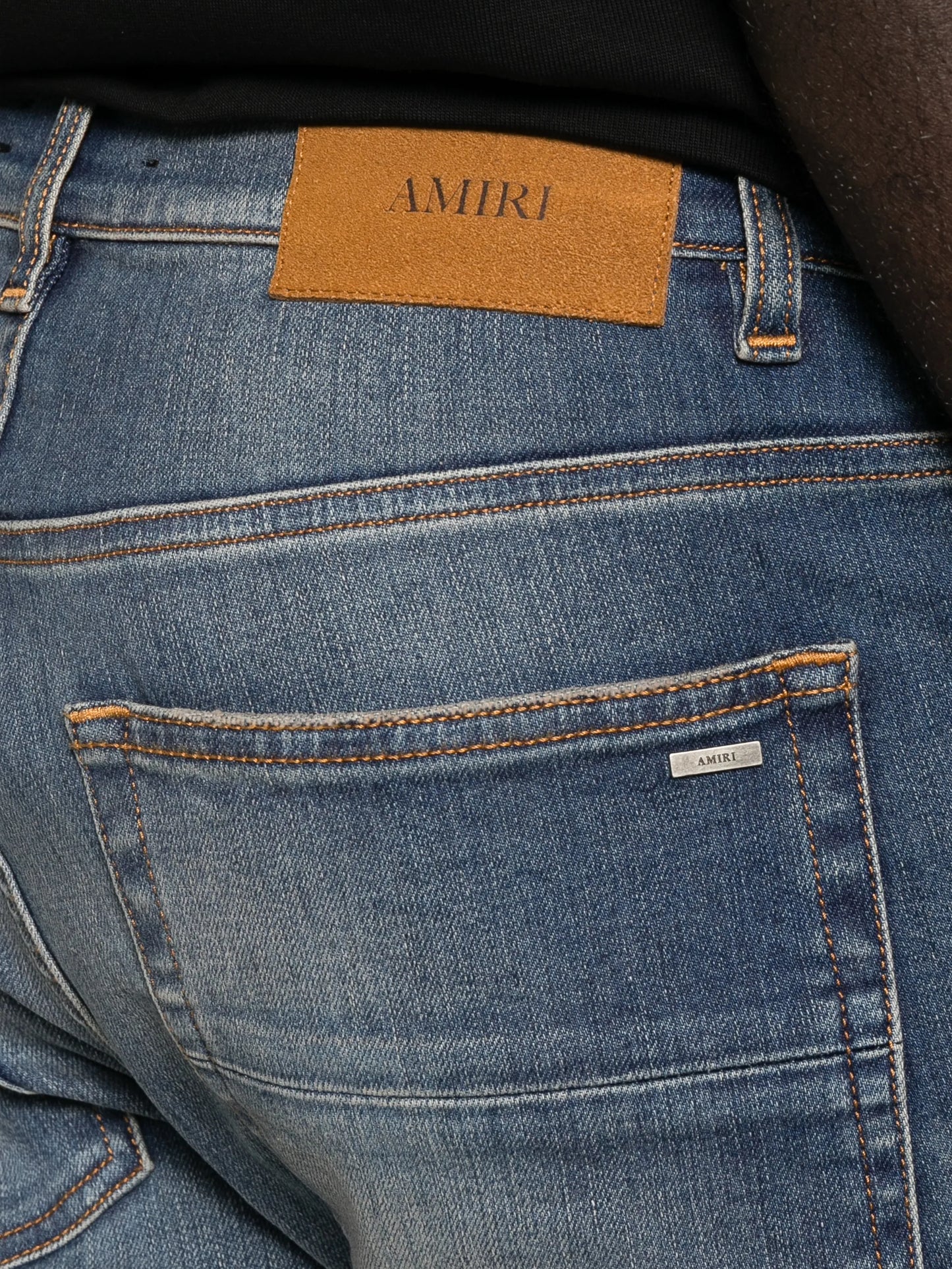 distressed patchwork jeans