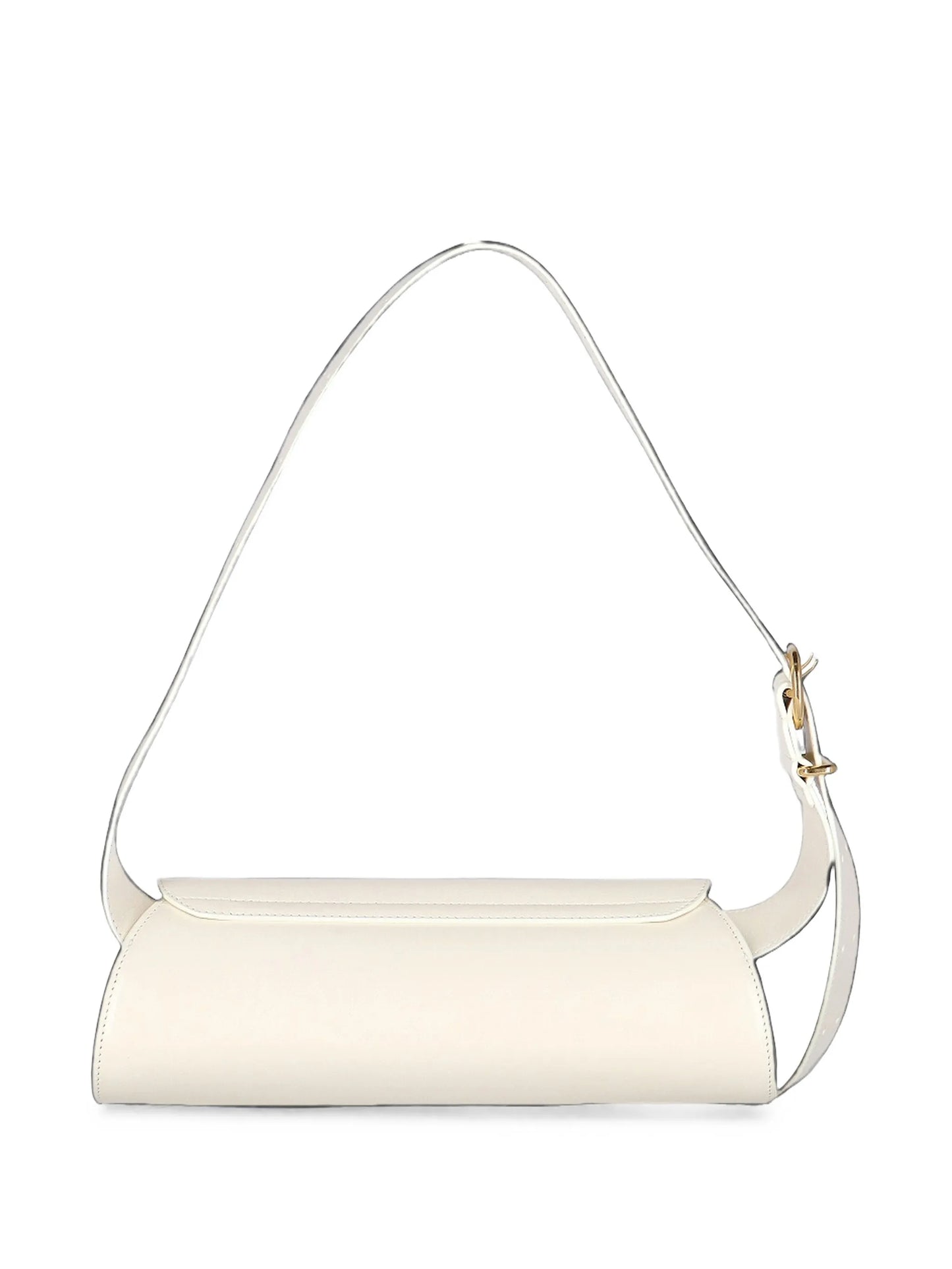Cannolo small leather handbag with adjustable strap and embossed logo