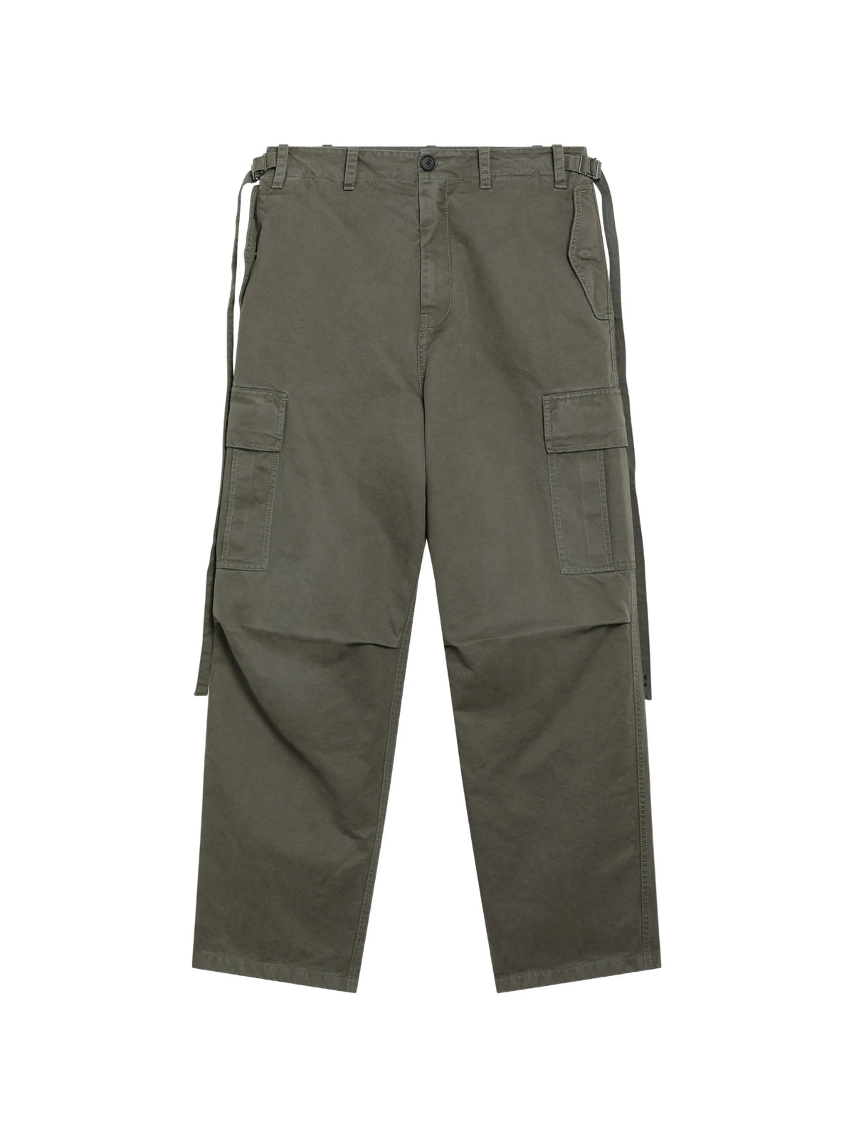 buckled-strap cargo pants