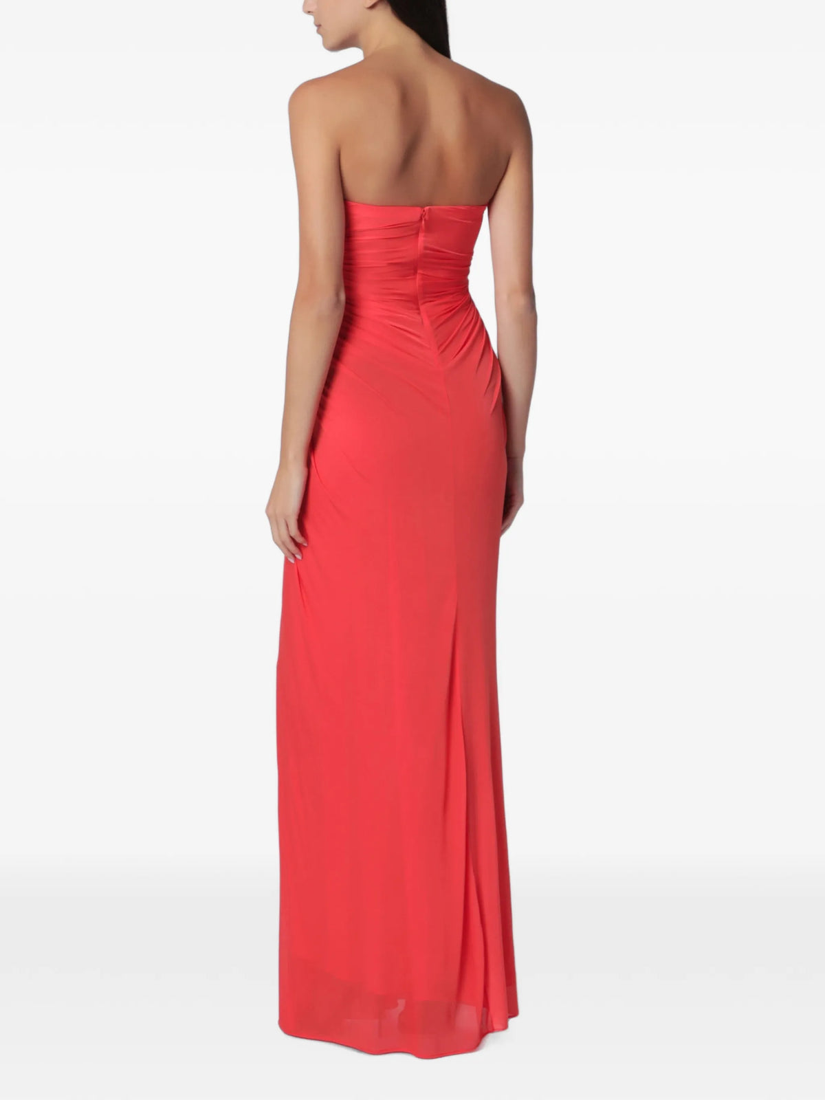 Helix crystal-embellished strapless maxi dress