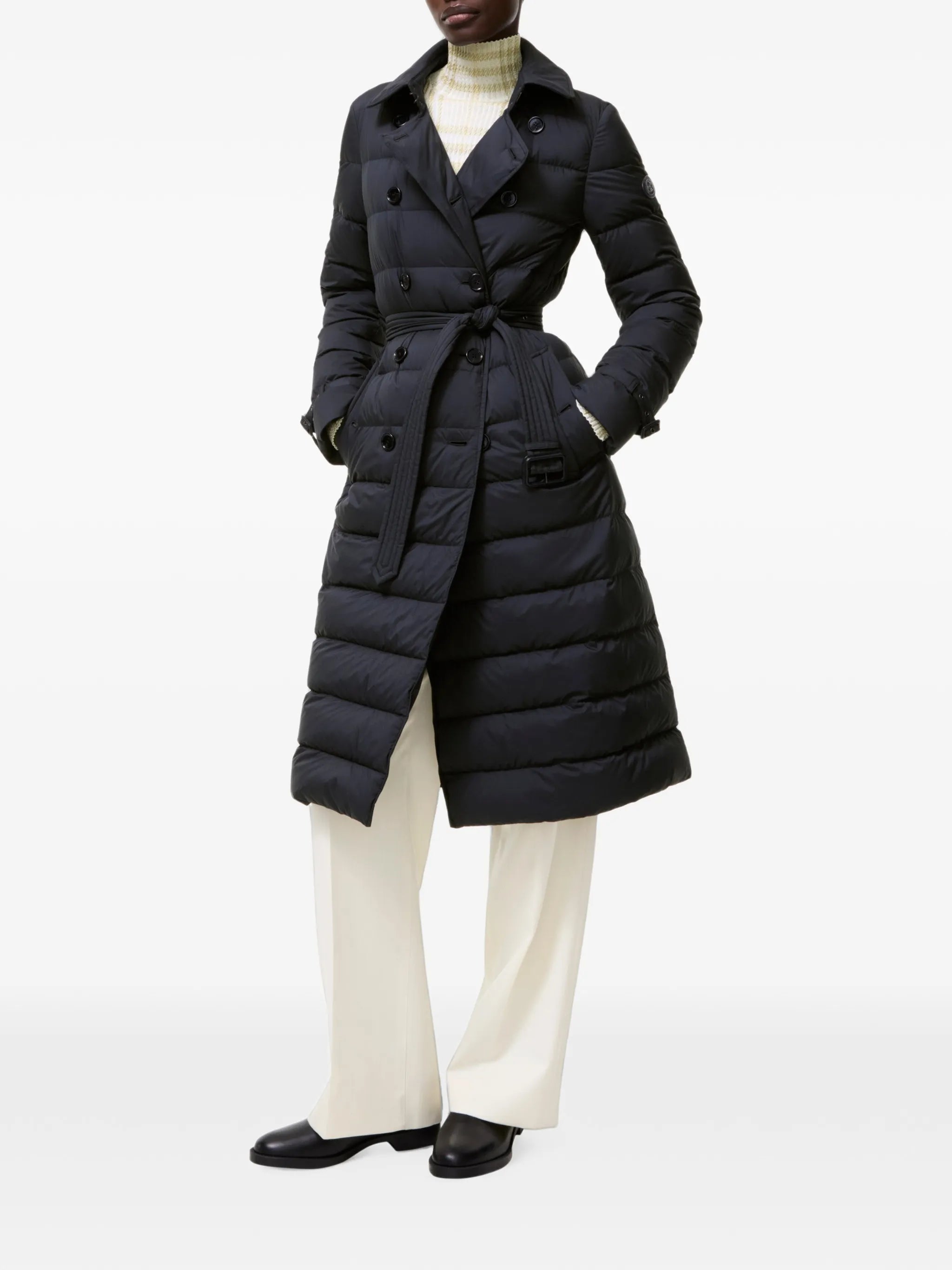 Audley quilted trench coat