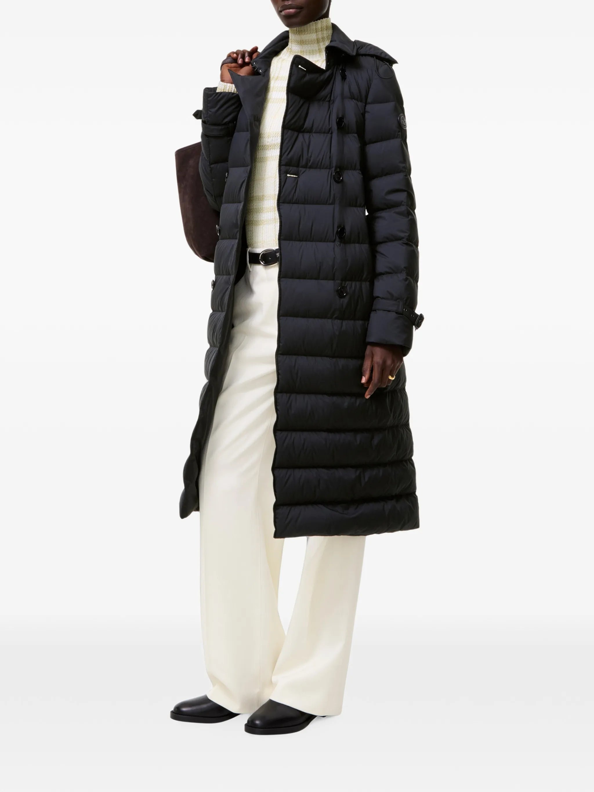 long nylon Audley puffer coat