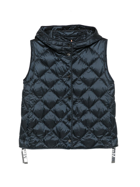 quilted hooded gilet