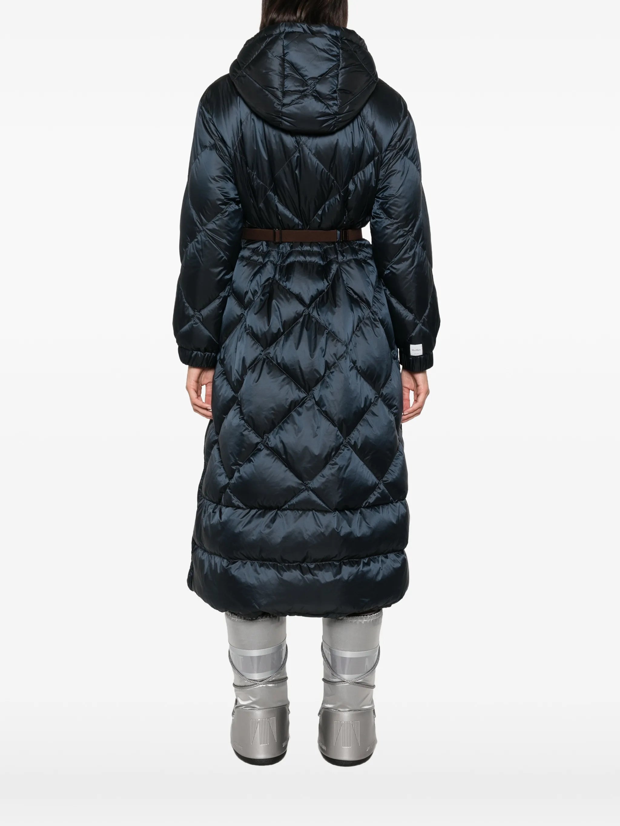 Long Puffer hooded coat