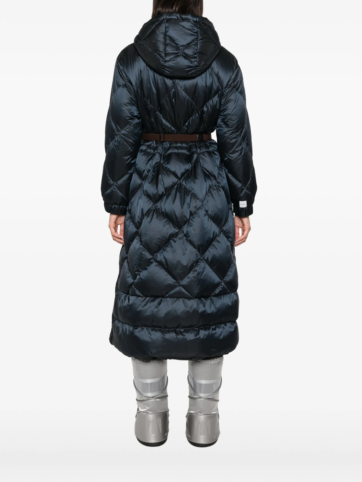 Long Puffer hooded coat