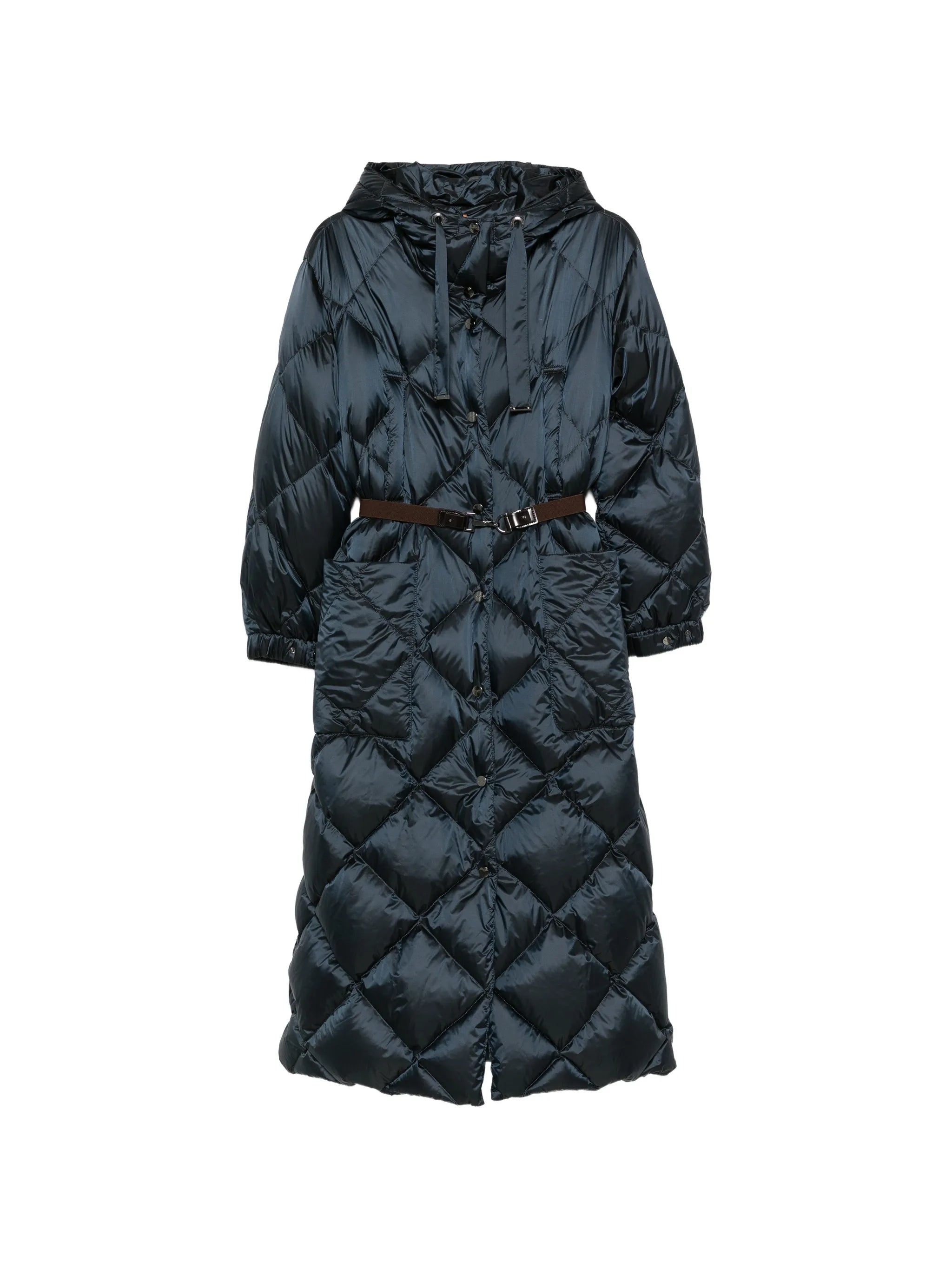 Long Puffer hooded coat