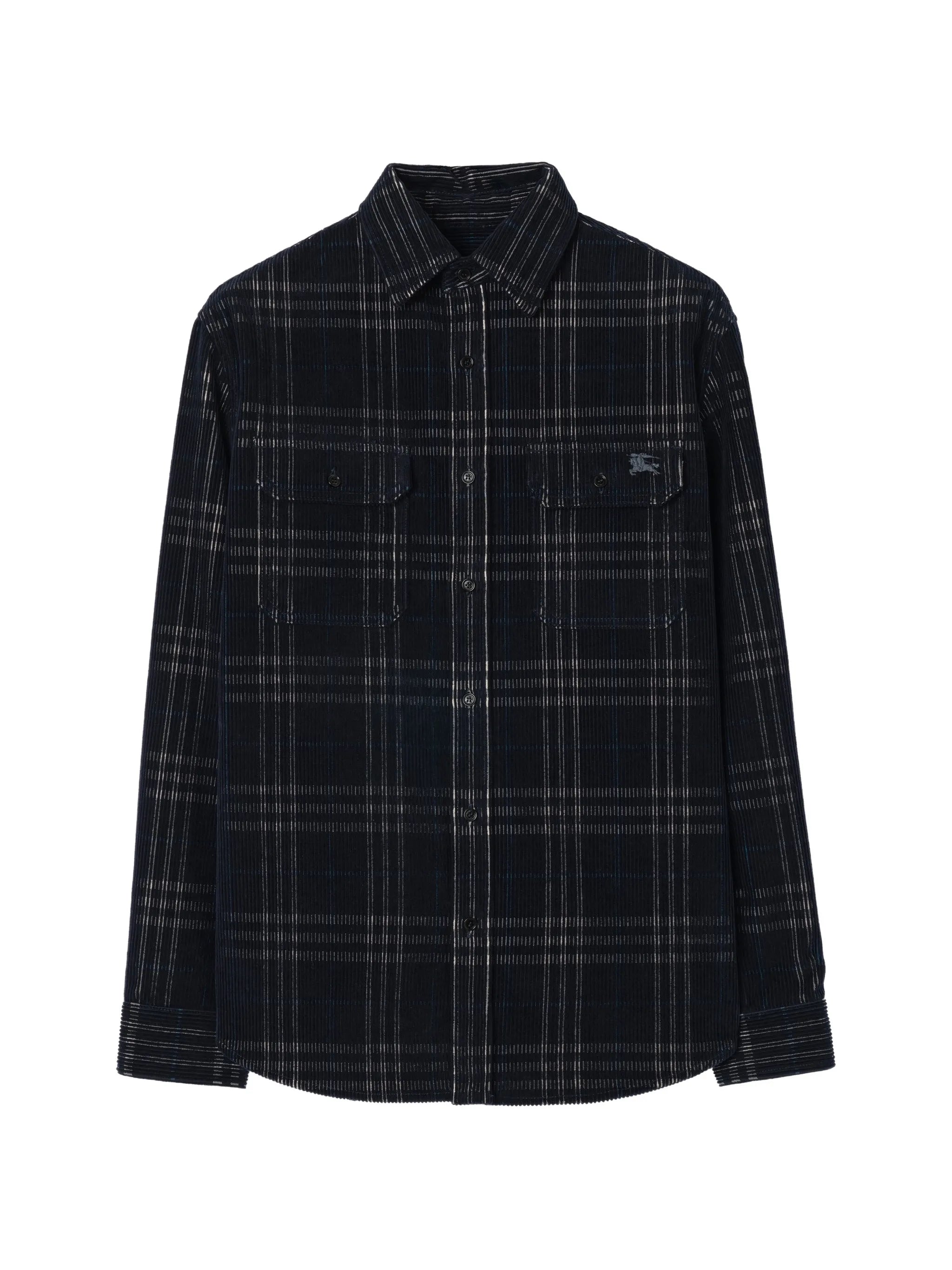 check corduroy overshirt