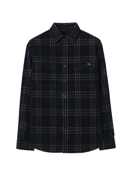 check corduroy overshirt