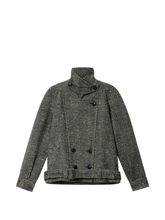 Elvane chevron wool jacket