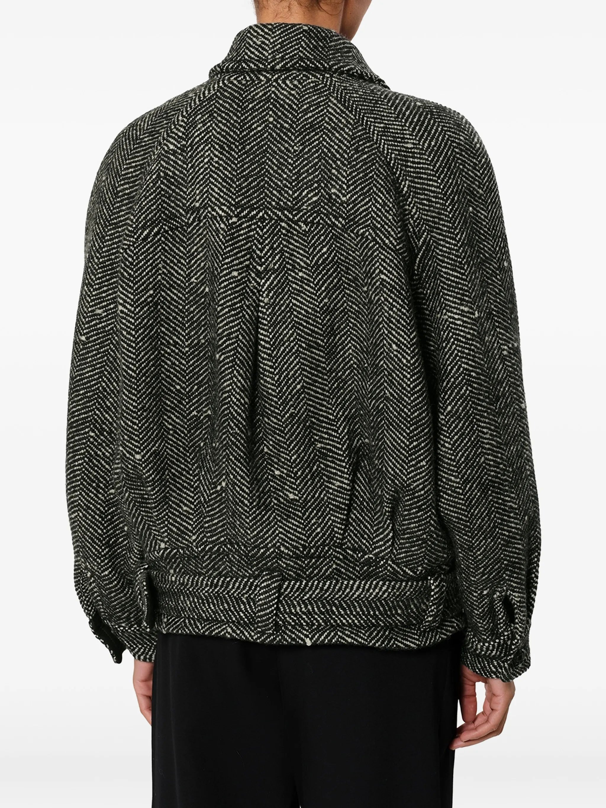 Elvane chevron wool jacket