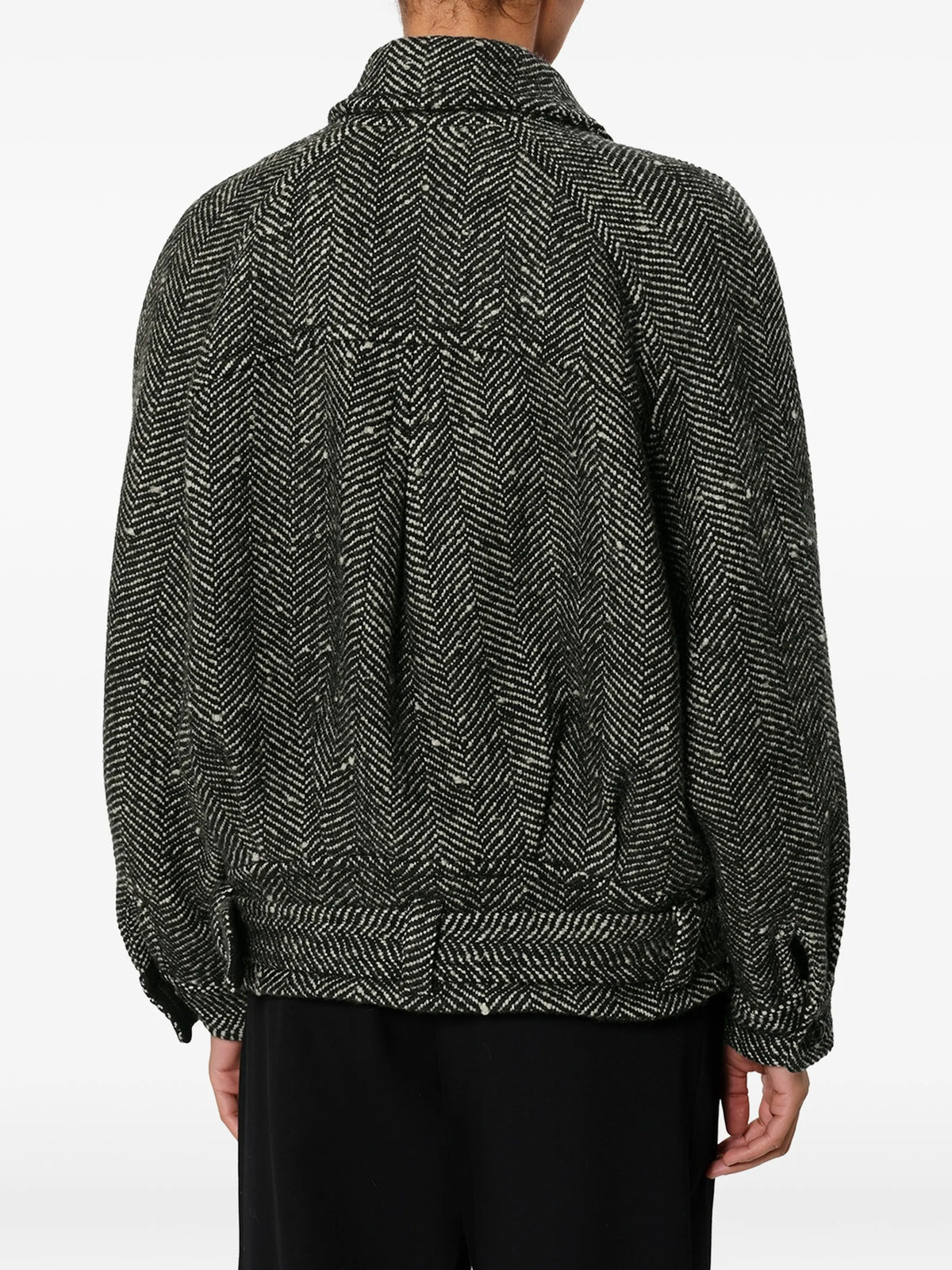 Elvane chevron wool jacket
