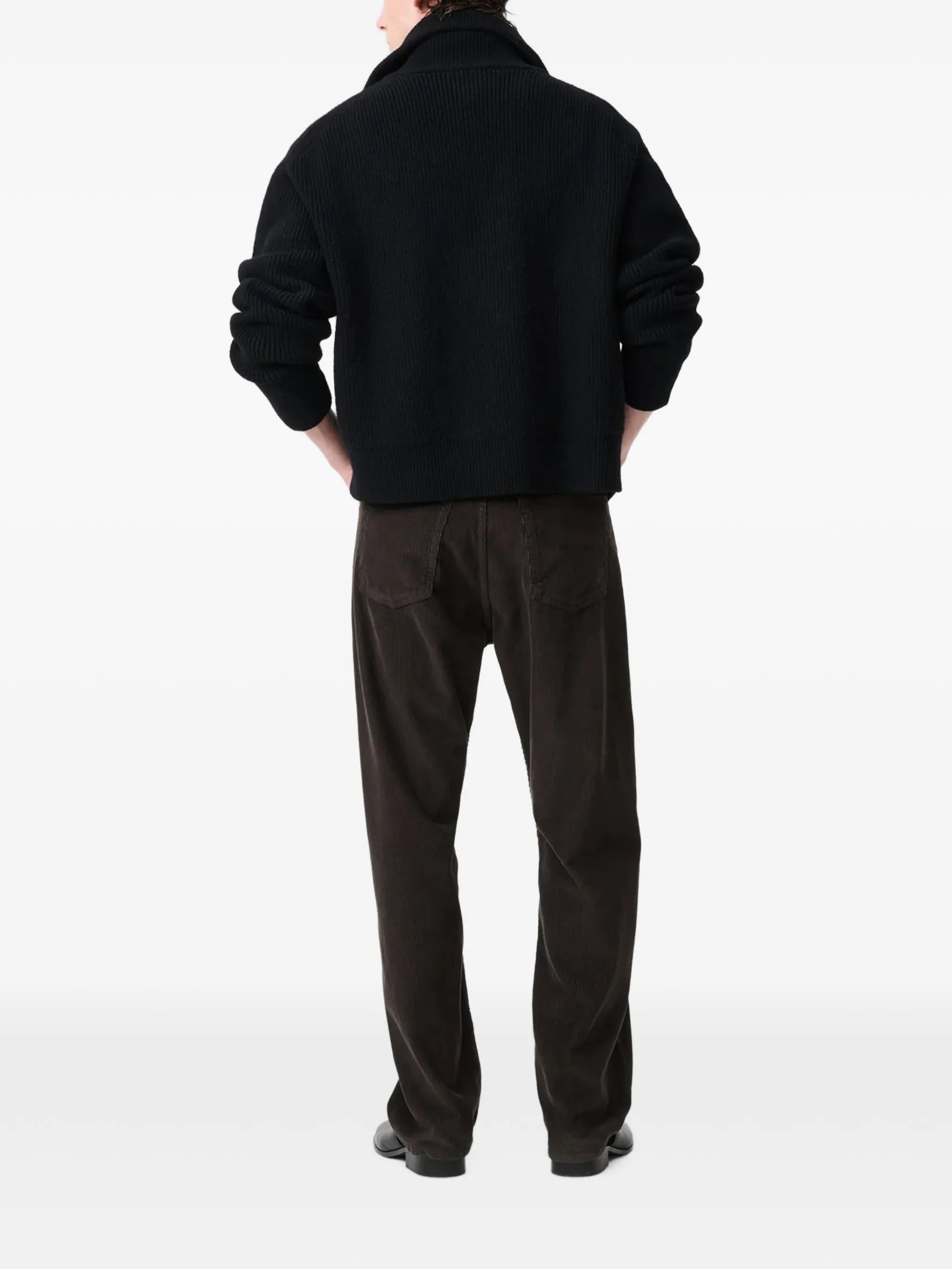 Sandos ribbed-knit cardigan