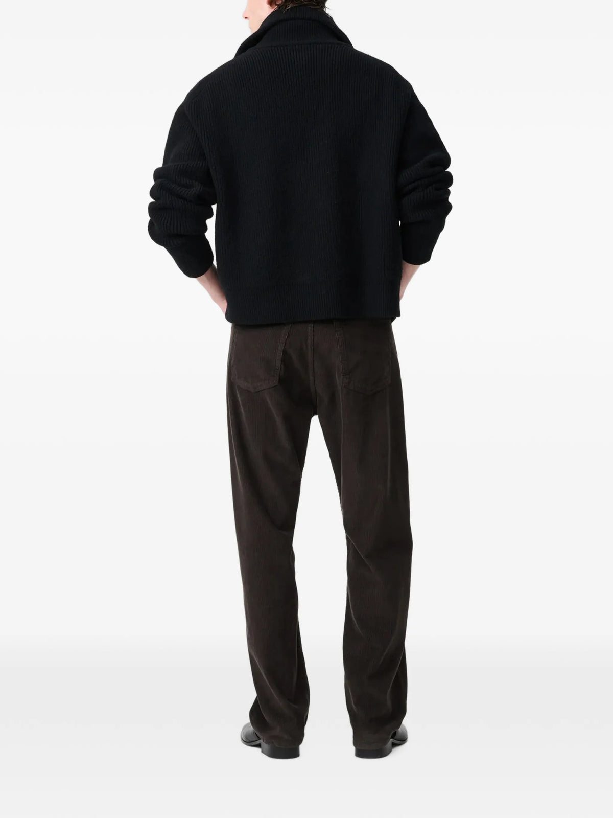 Sandos ribbed-knit cardigan