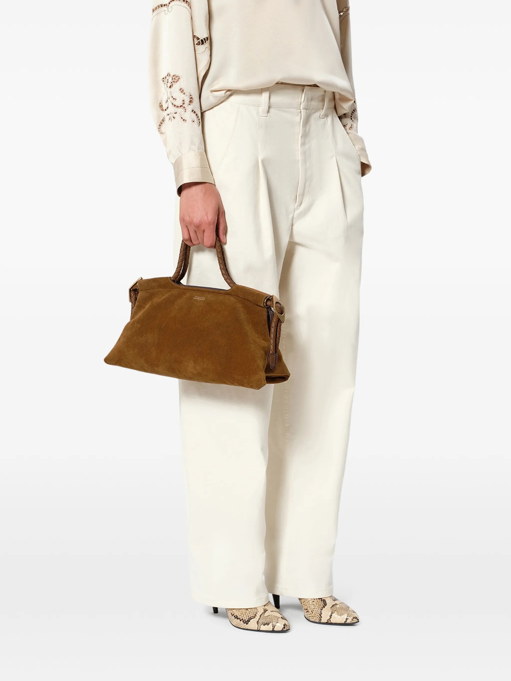 Pipa M suede bag