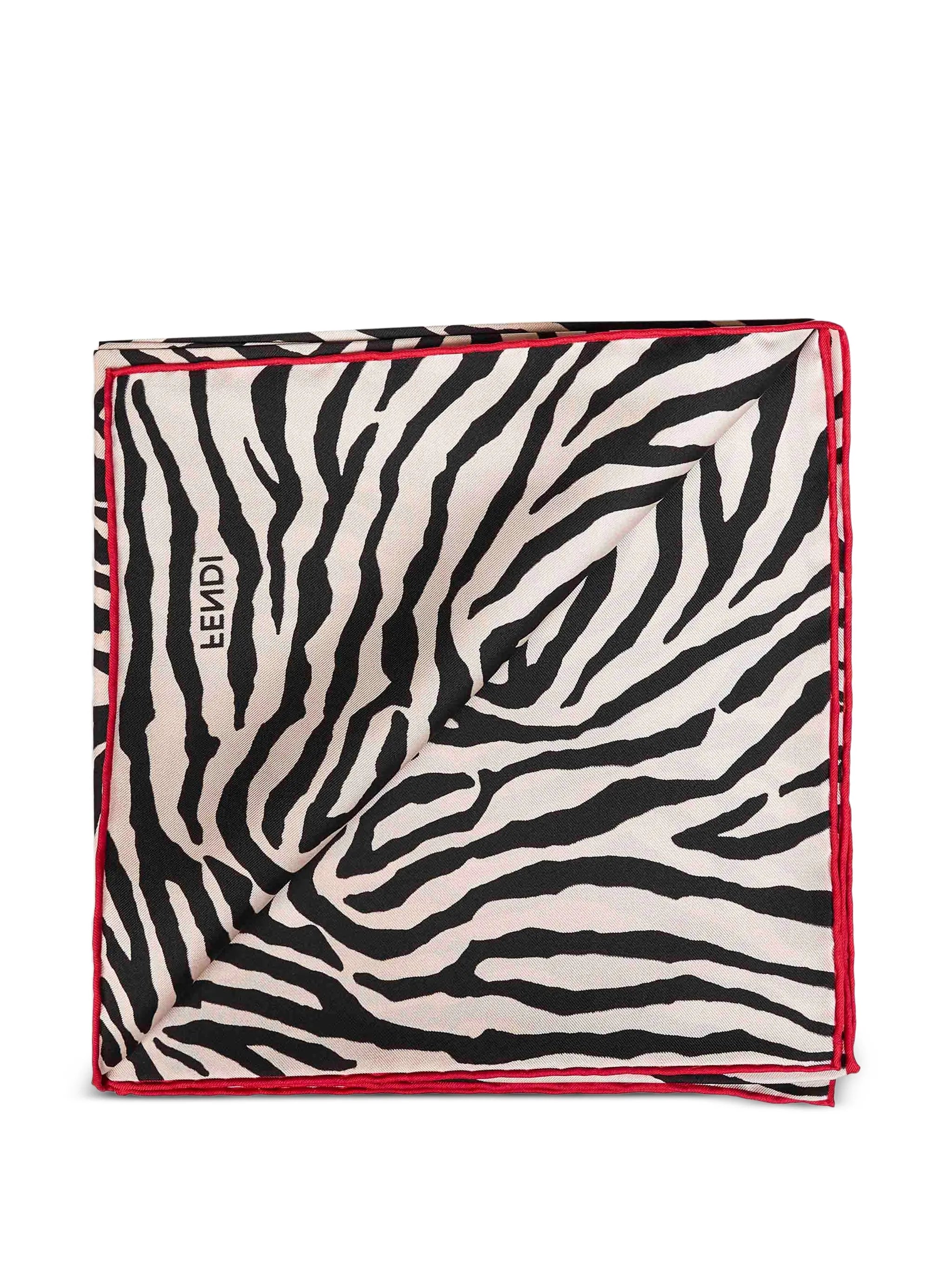 silk foulard with Tiger animalier-print