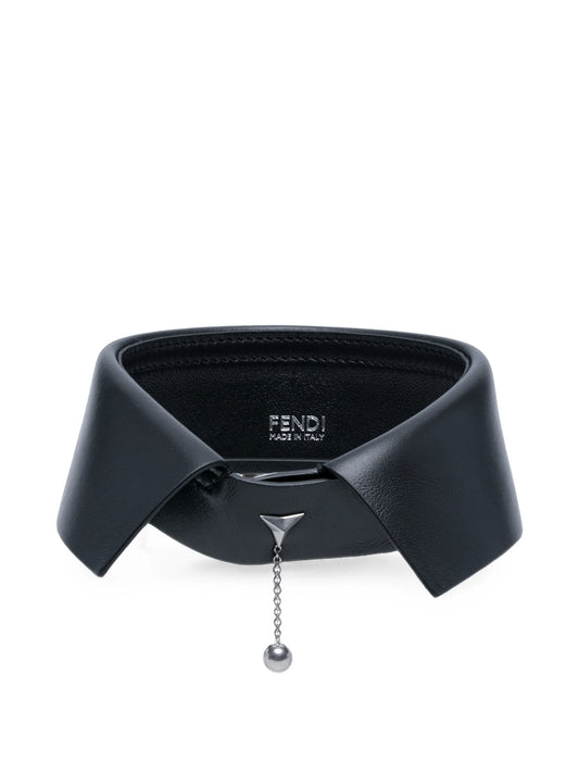 5 Sisters leather collar necklace