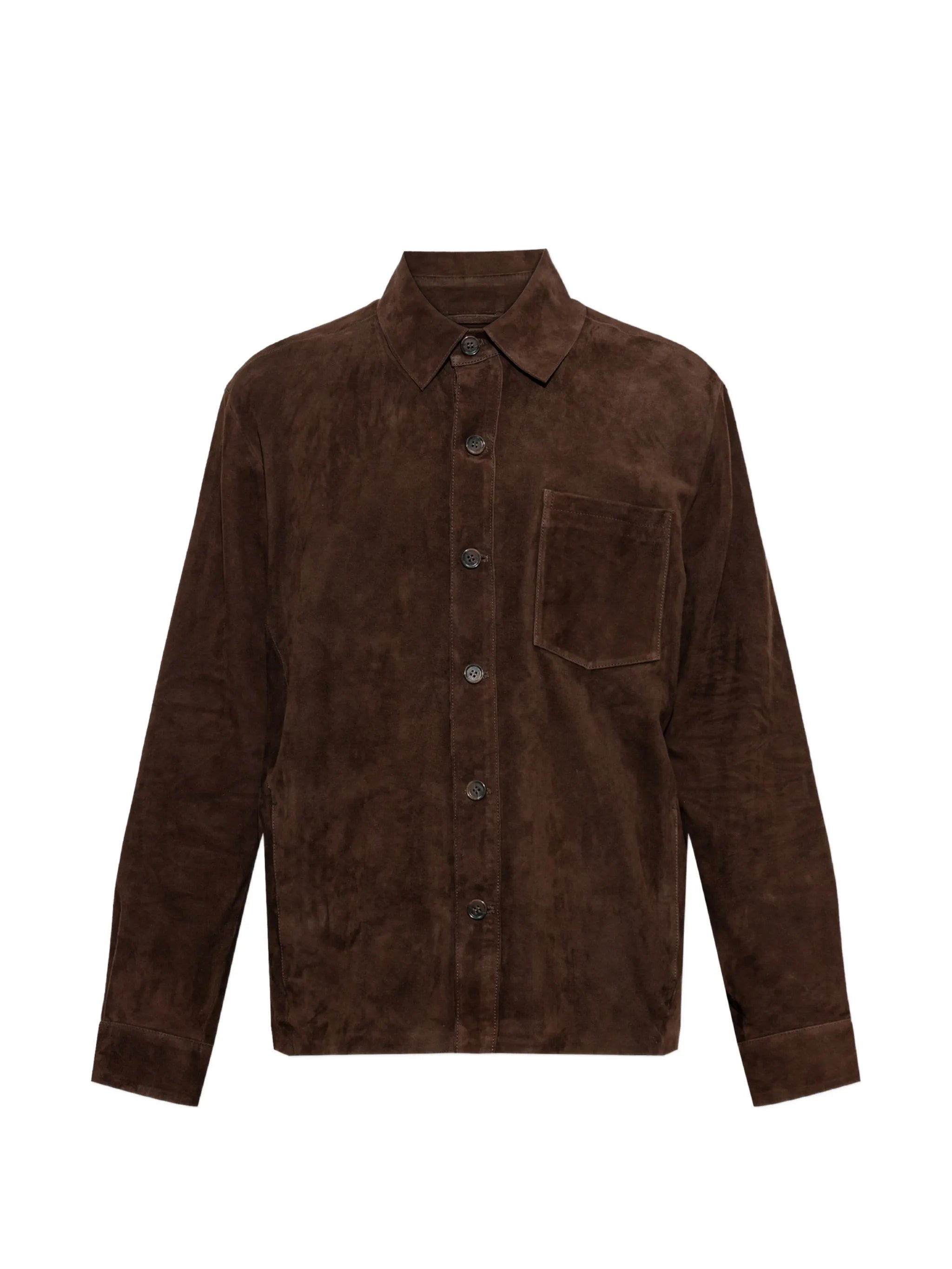 Dino suede shirt jacket