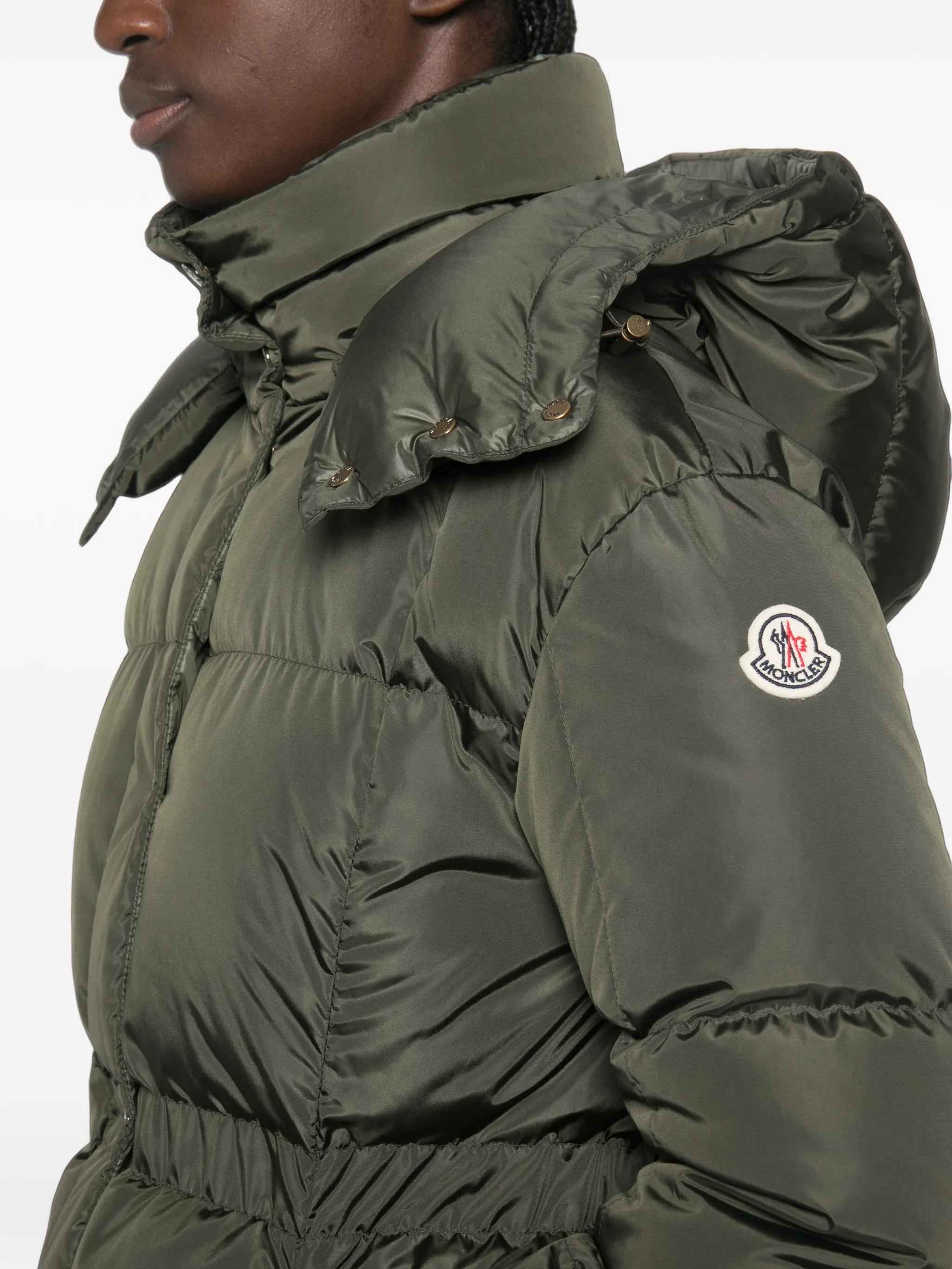 quilted hooded jacket