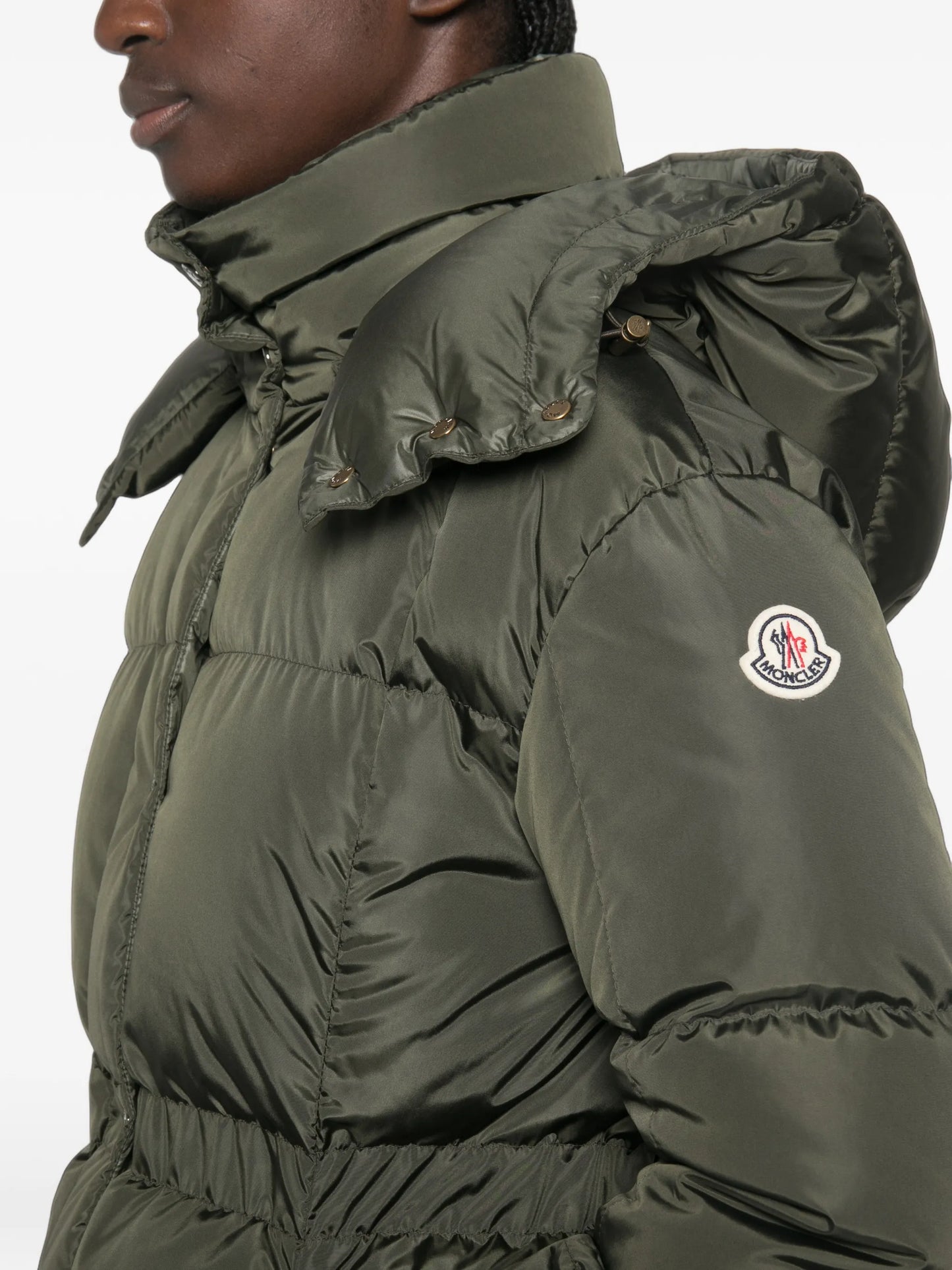 quilted hooded jacket