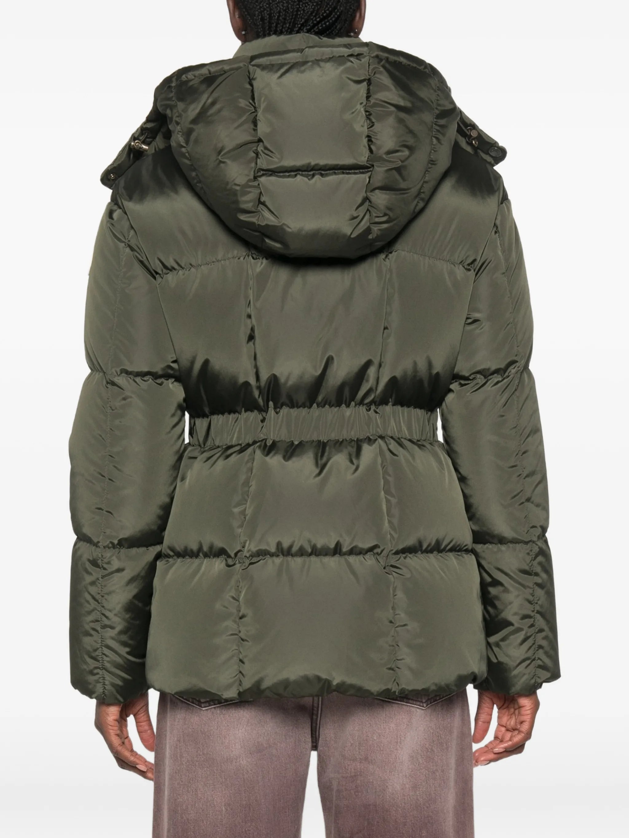 quilted hooded jacket