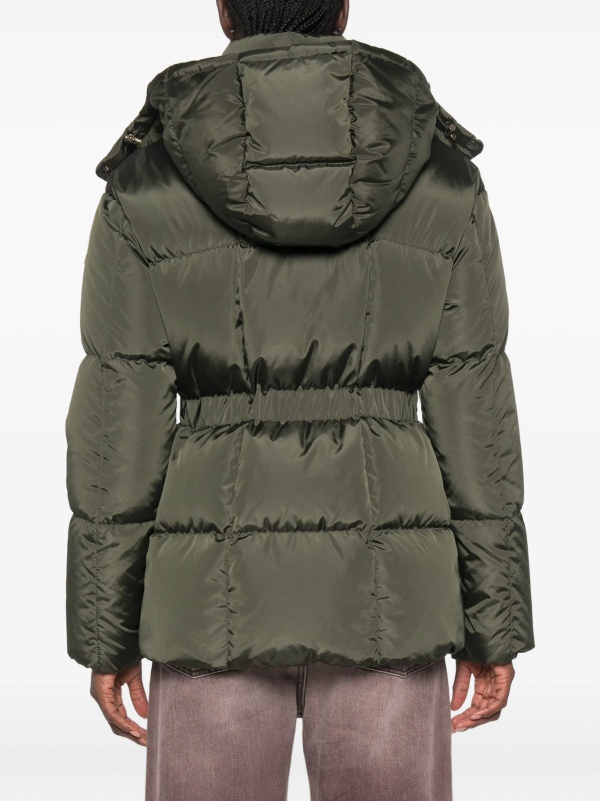 Agneux hooded short down jacket