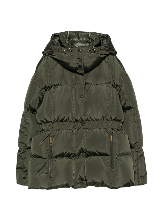 quilted hooded jacket