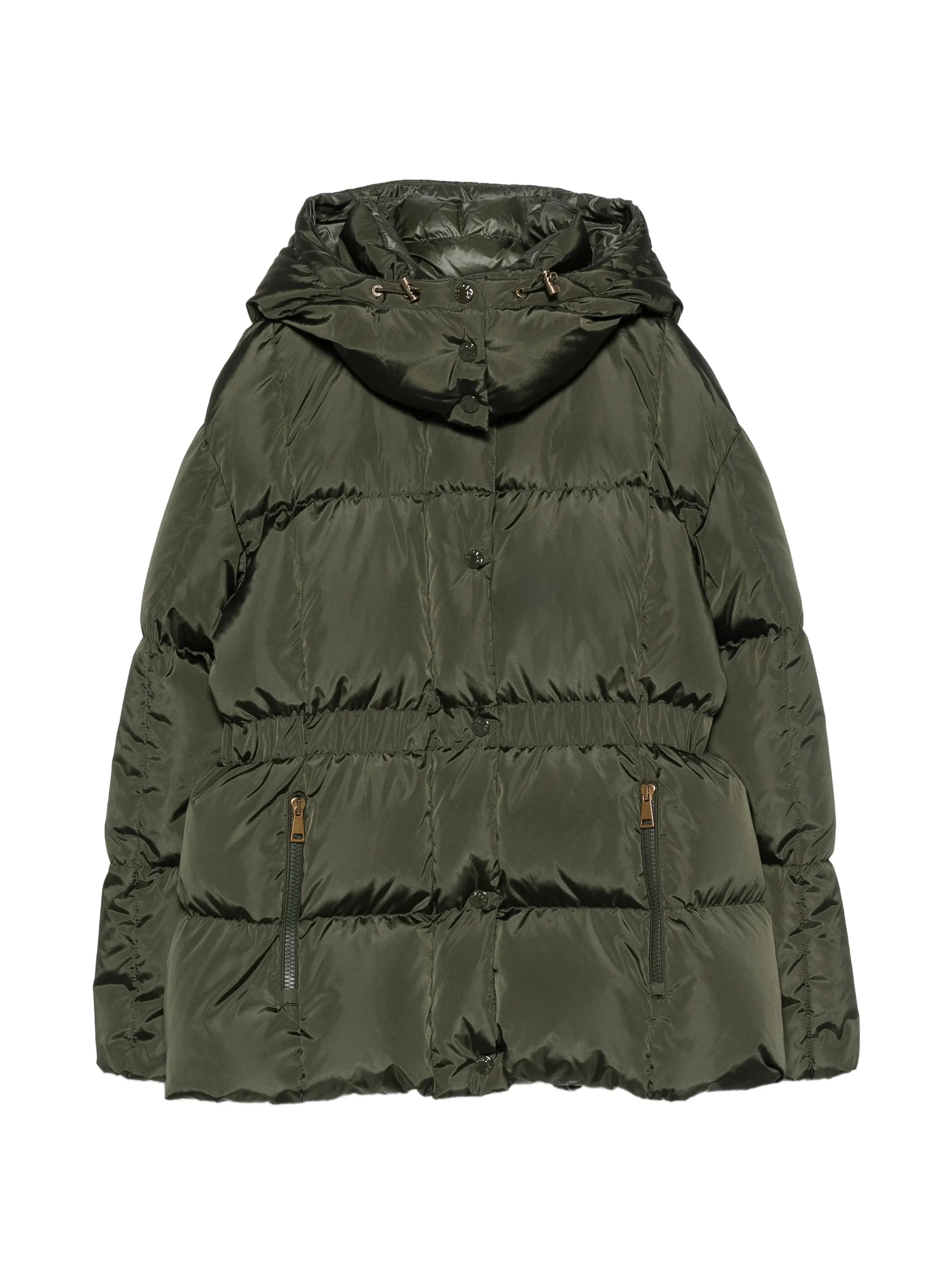 quilted hooded jacket