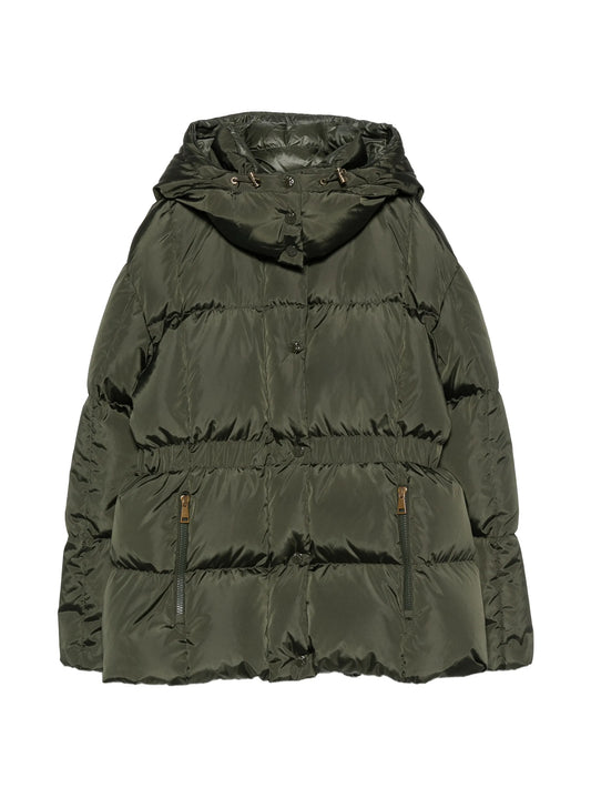quilted hooded jacket