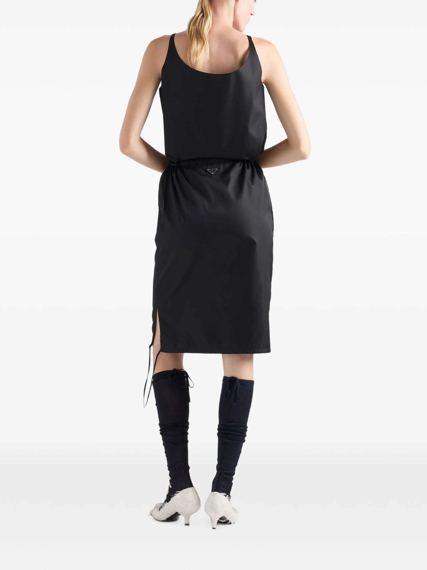 Re-Nylon pencil skirt