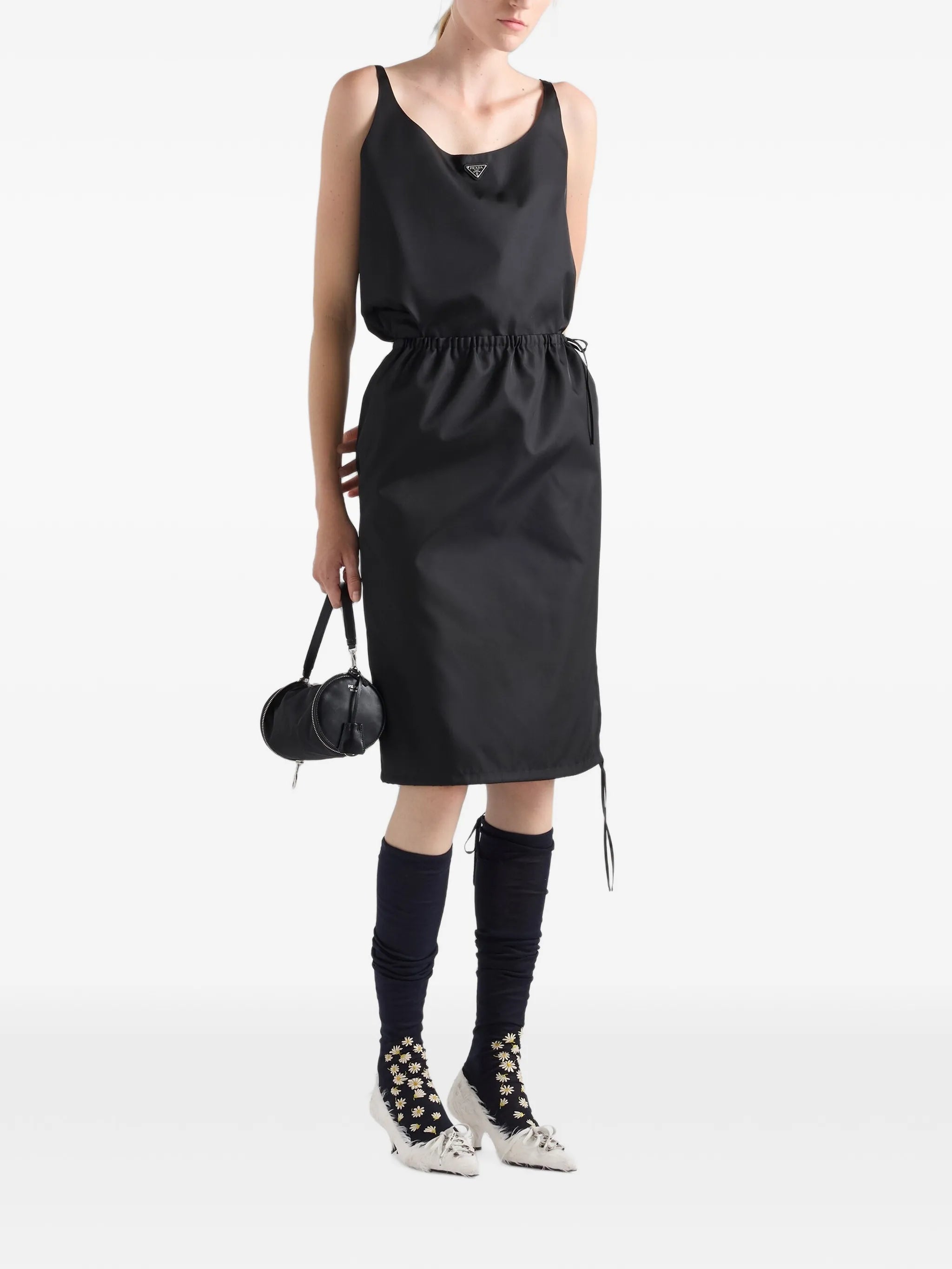 Re-Nylon pencil skirt