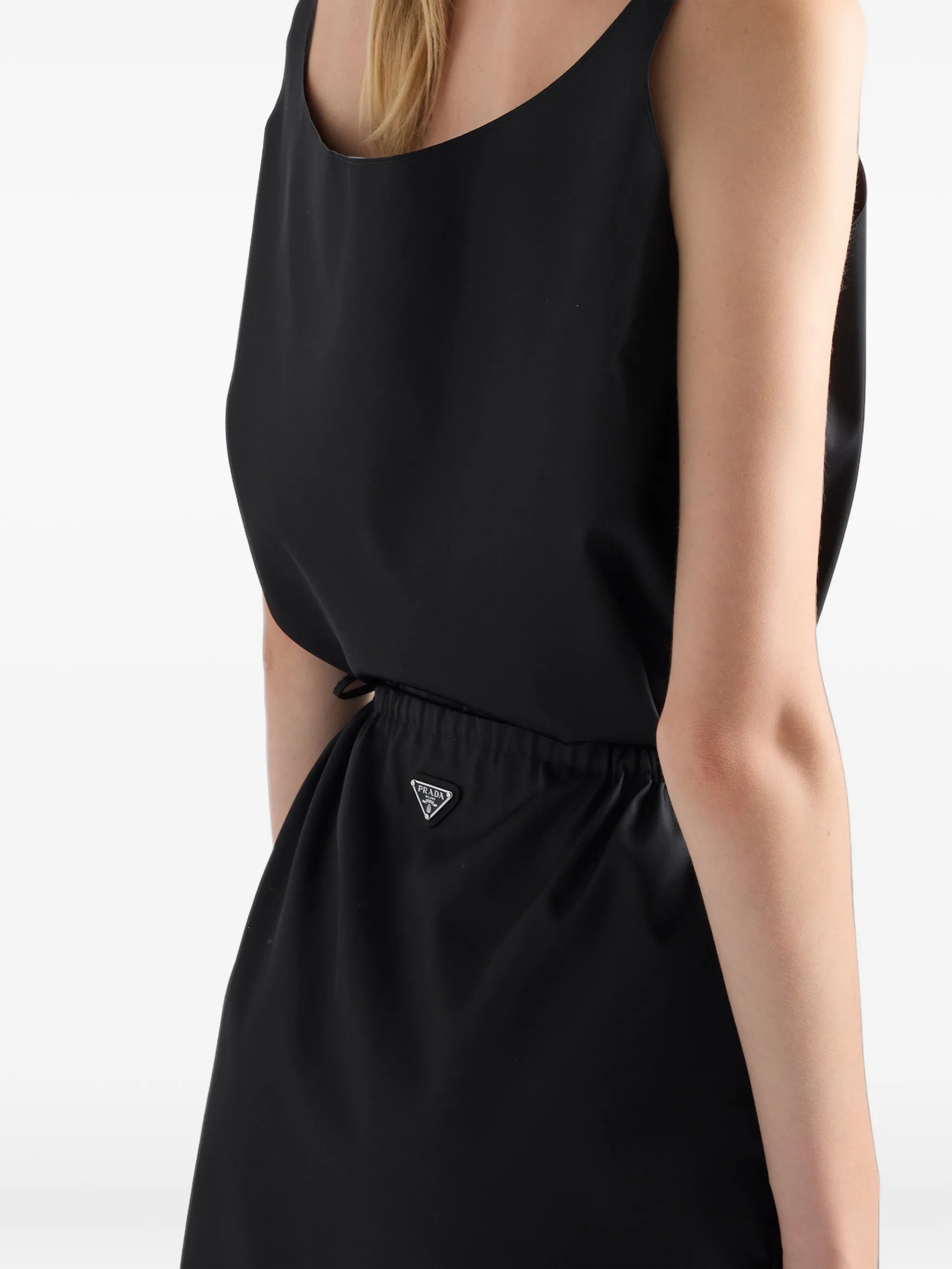 Re-Nylon pencil skirt