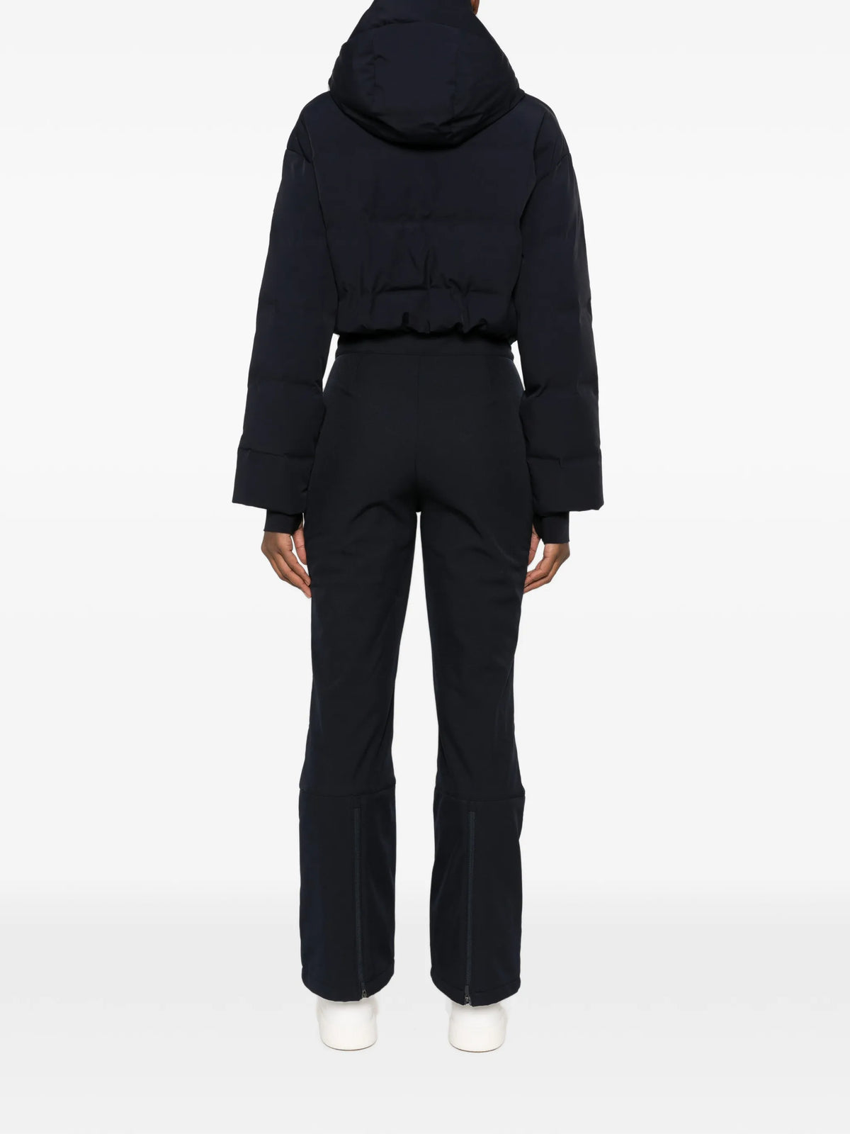 Aurora hooded quilted ski suit