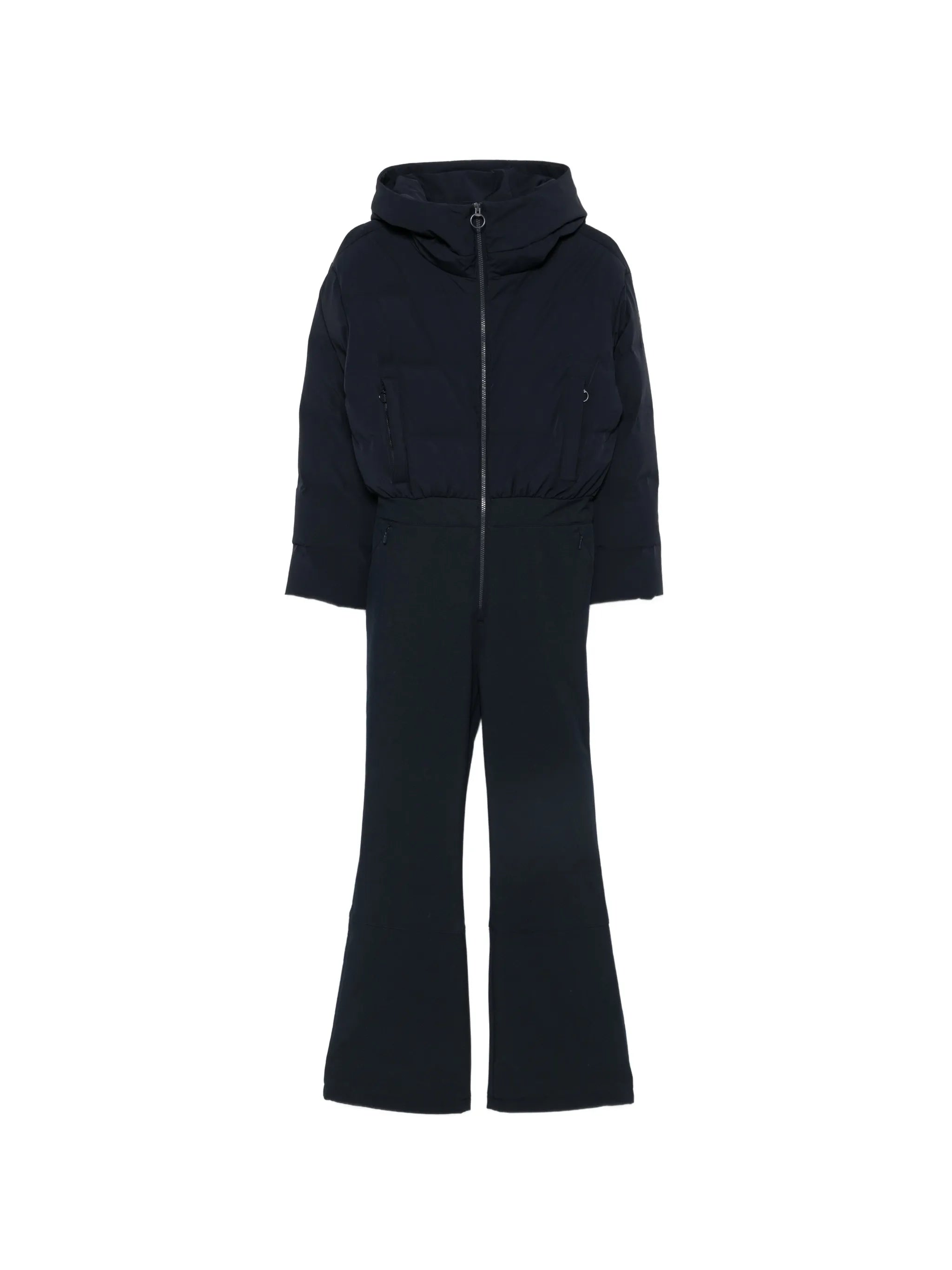 Aurora hooded quilted ski suit