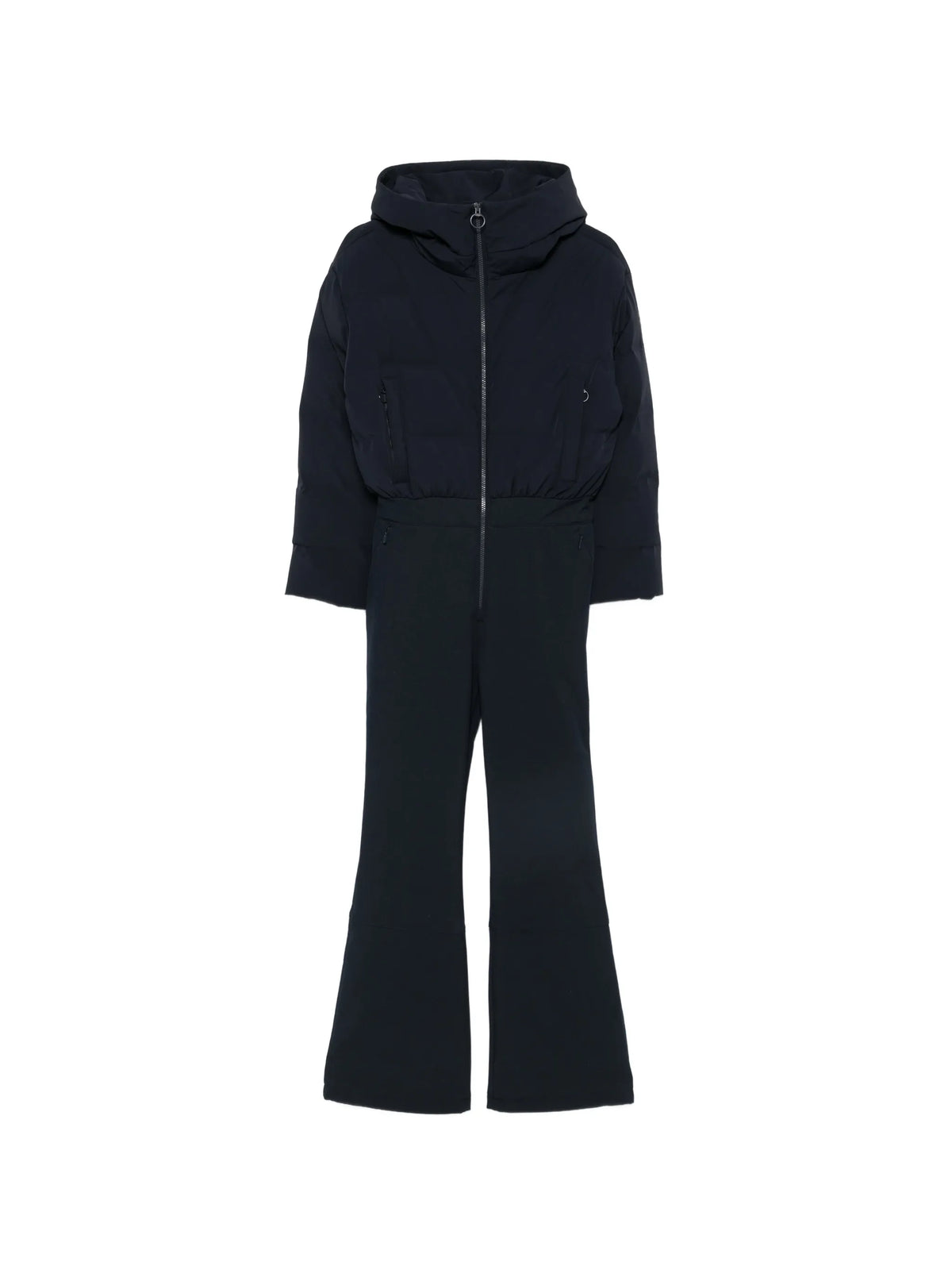 Aurora hooded quilted ski suit