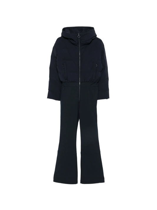 Aurora hooded quilted ski suit