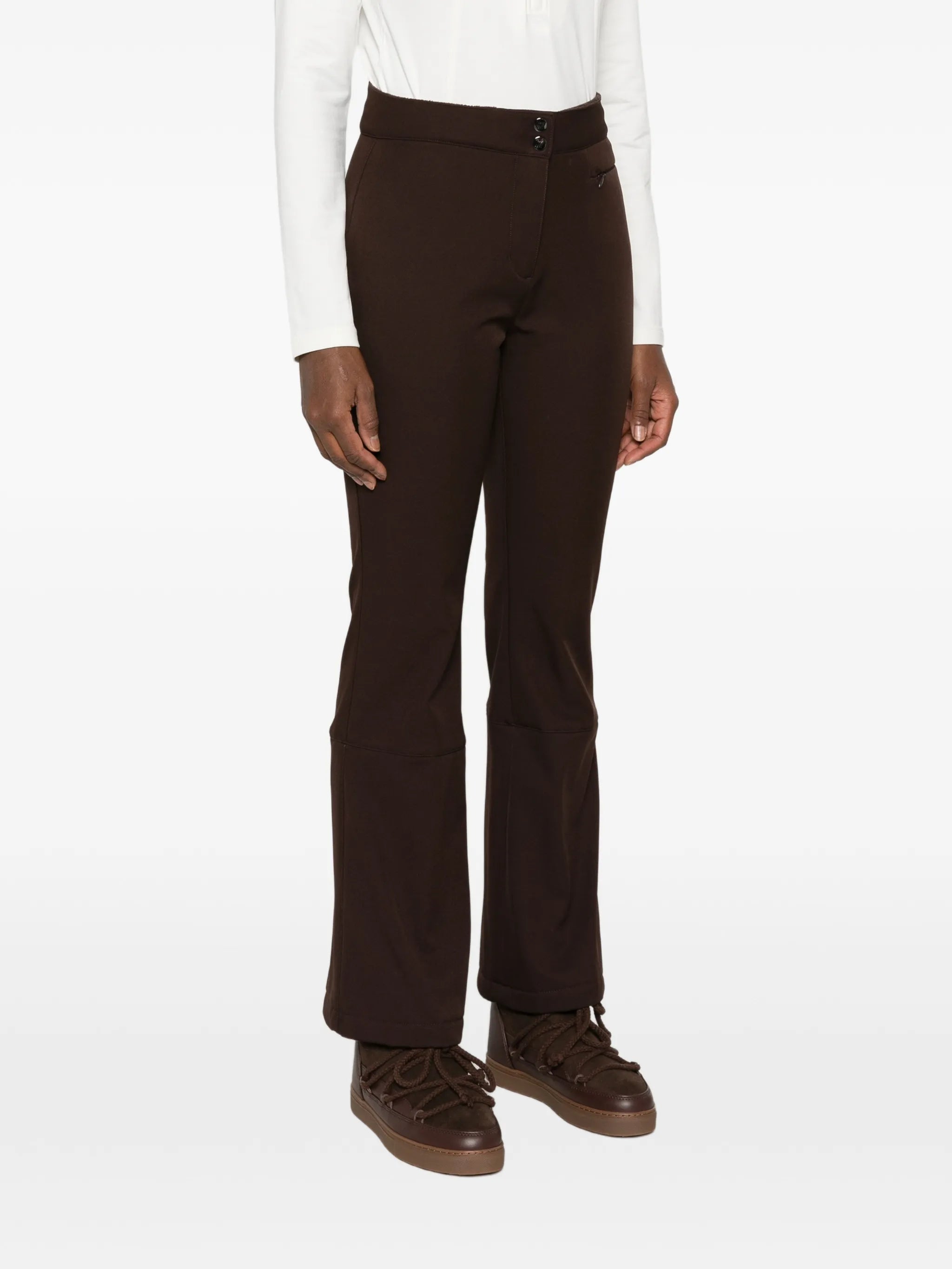 Tyin bootleg ski pants
