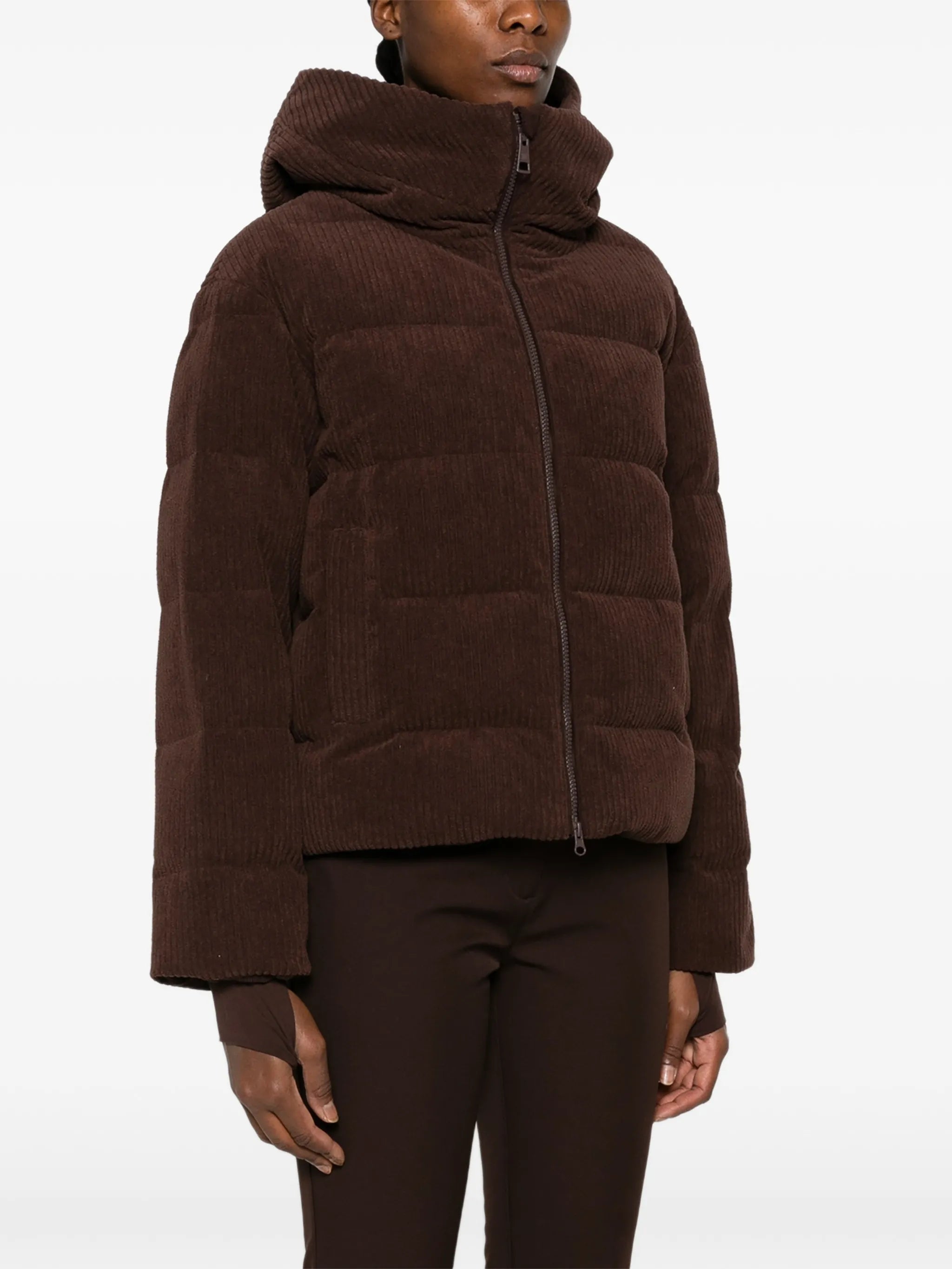 Britt corduroy-effect ski jacket