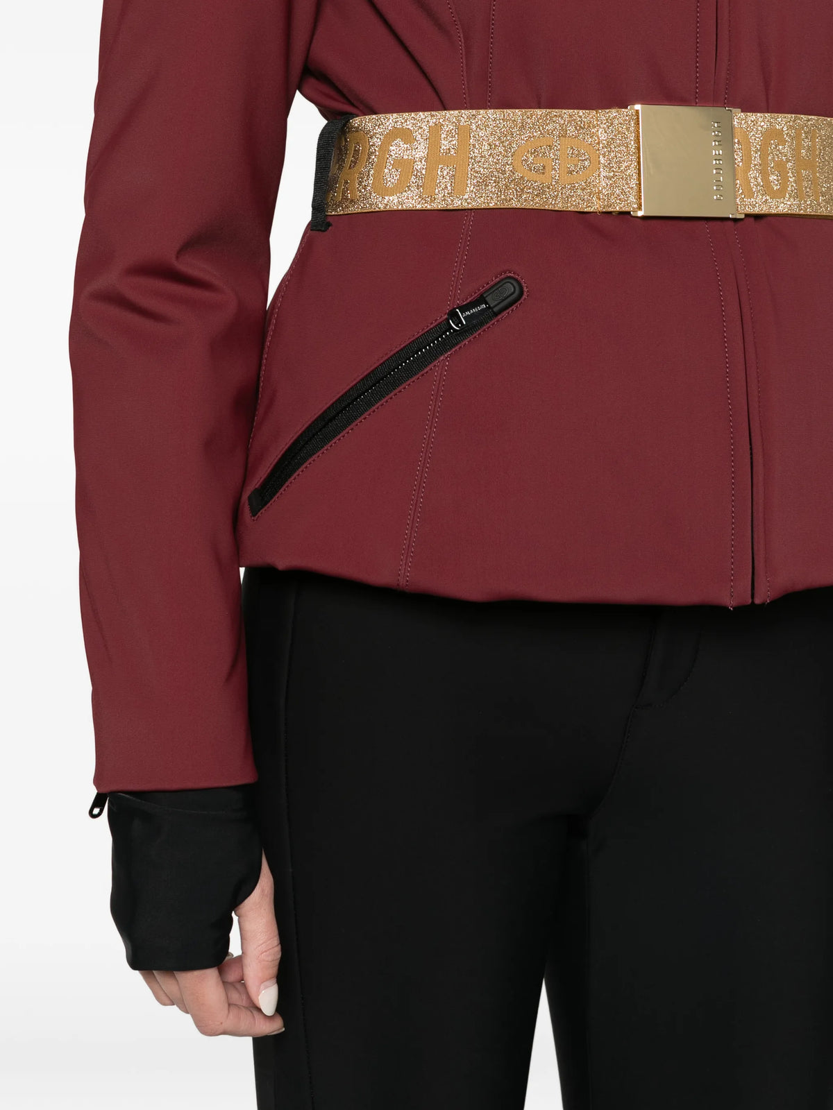 Hida ski jacket faux border