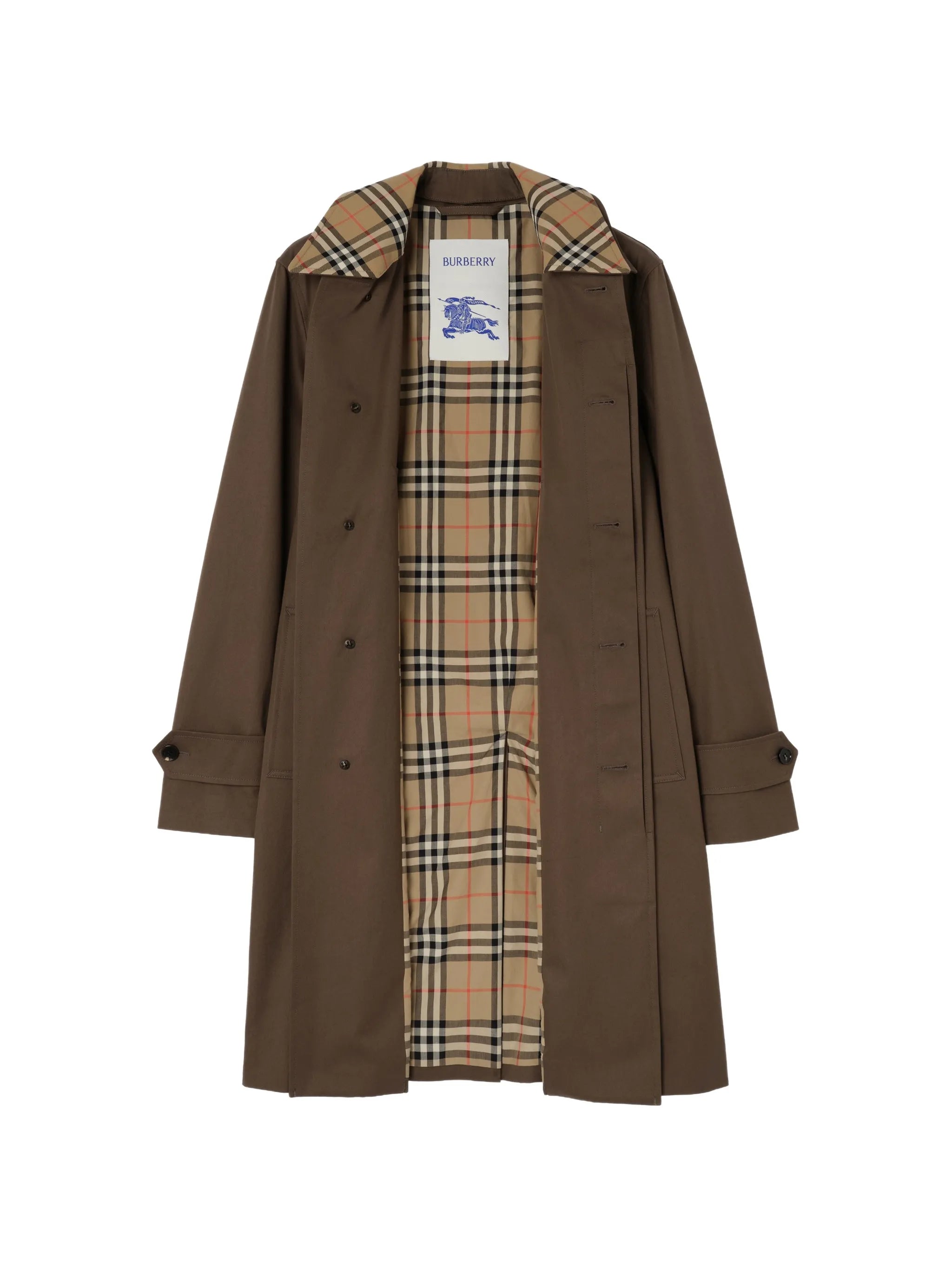 mid-length gabardine car coat