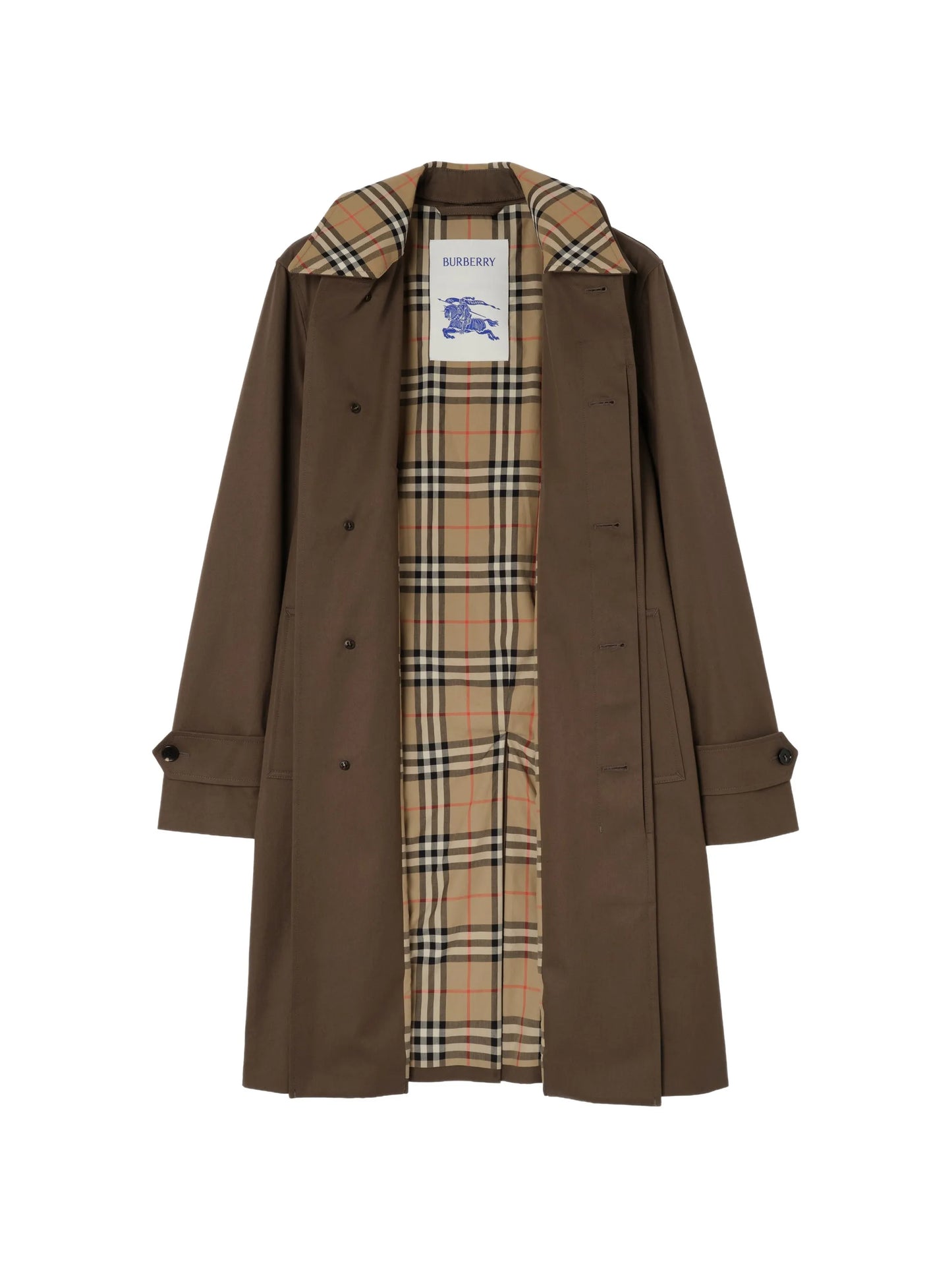 mid-length gabardine car coat