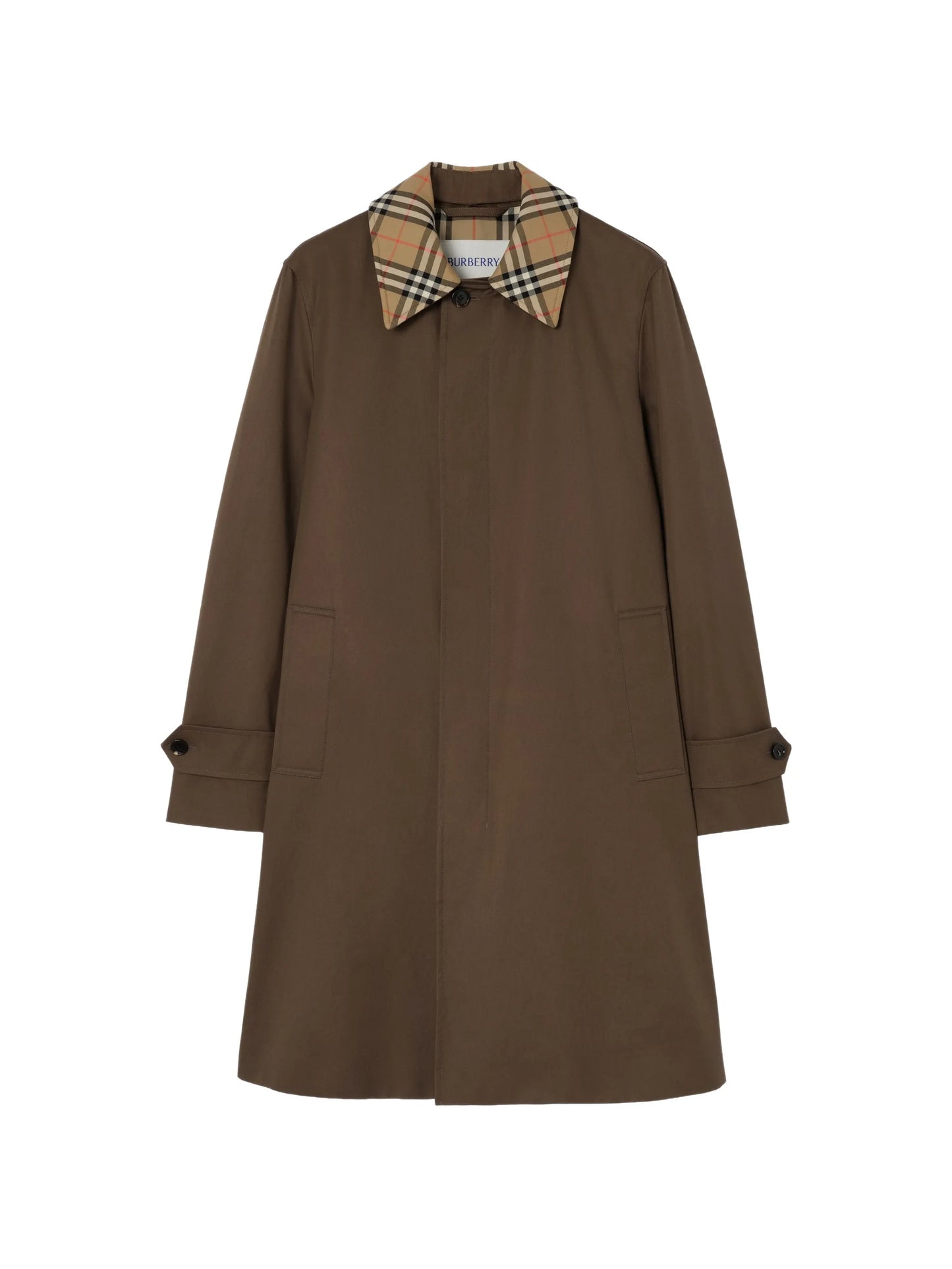 mid-length gabardine car coat