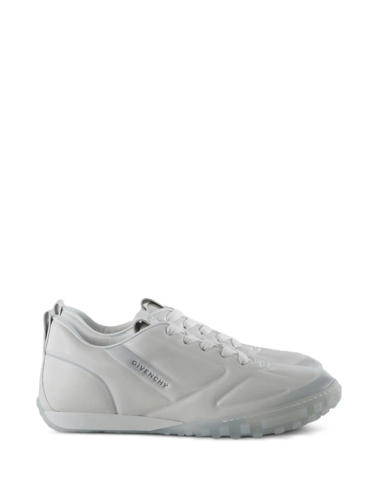 Glide logo-print leather low-top sneakers