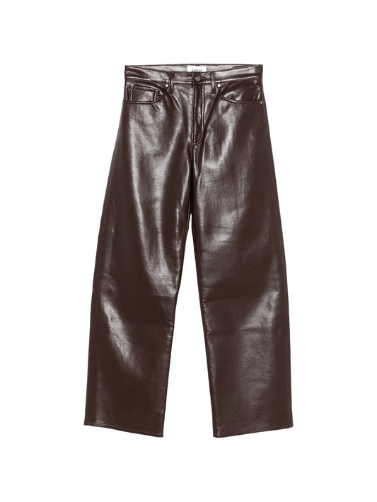 Arc leather trousers in Madera