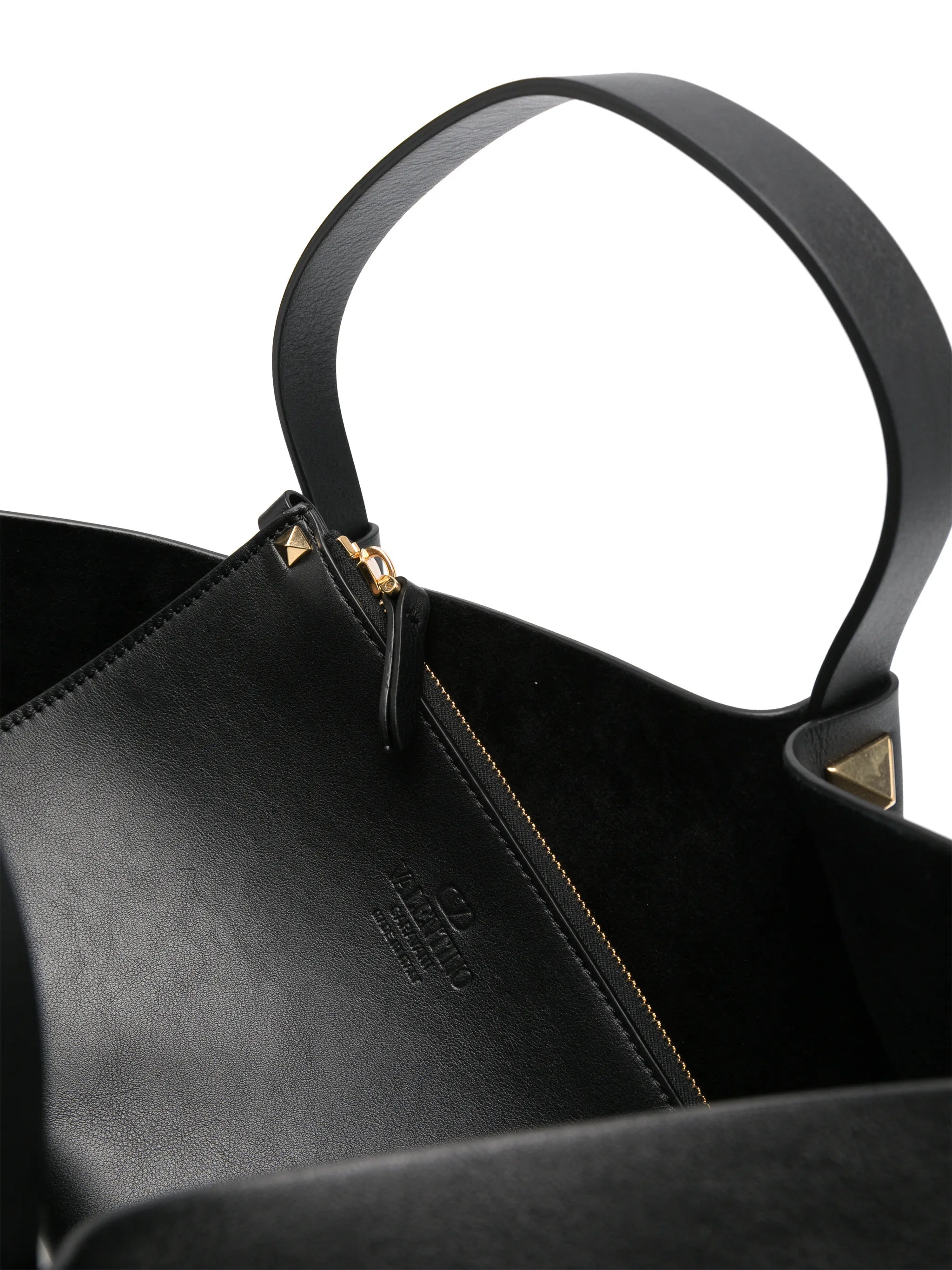 VLogo Signature leather tote bag