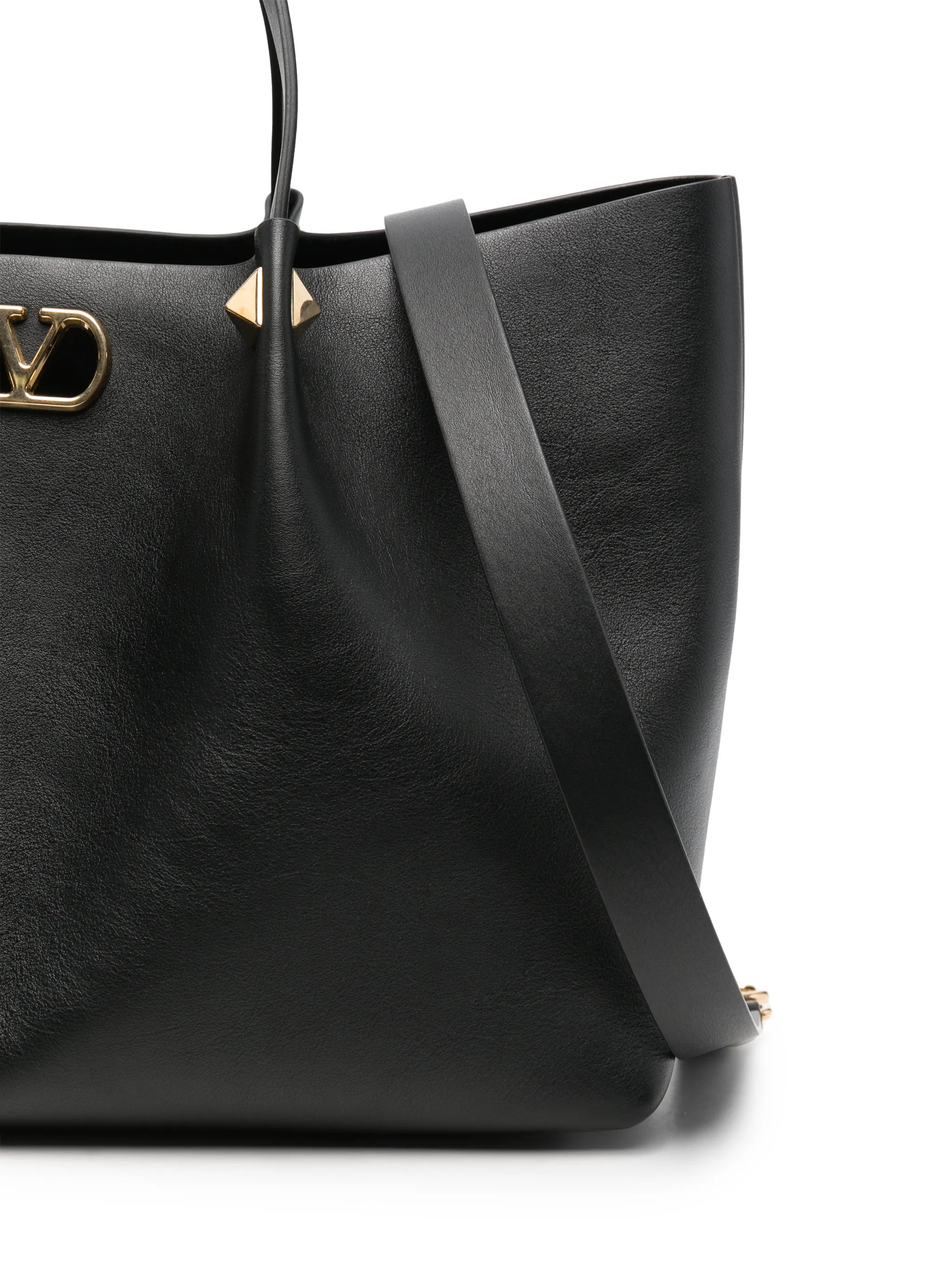 VLogo Signature leather tote bag