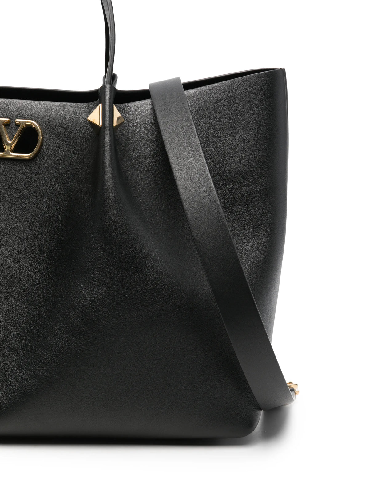 VLogo Signature leather tote bag