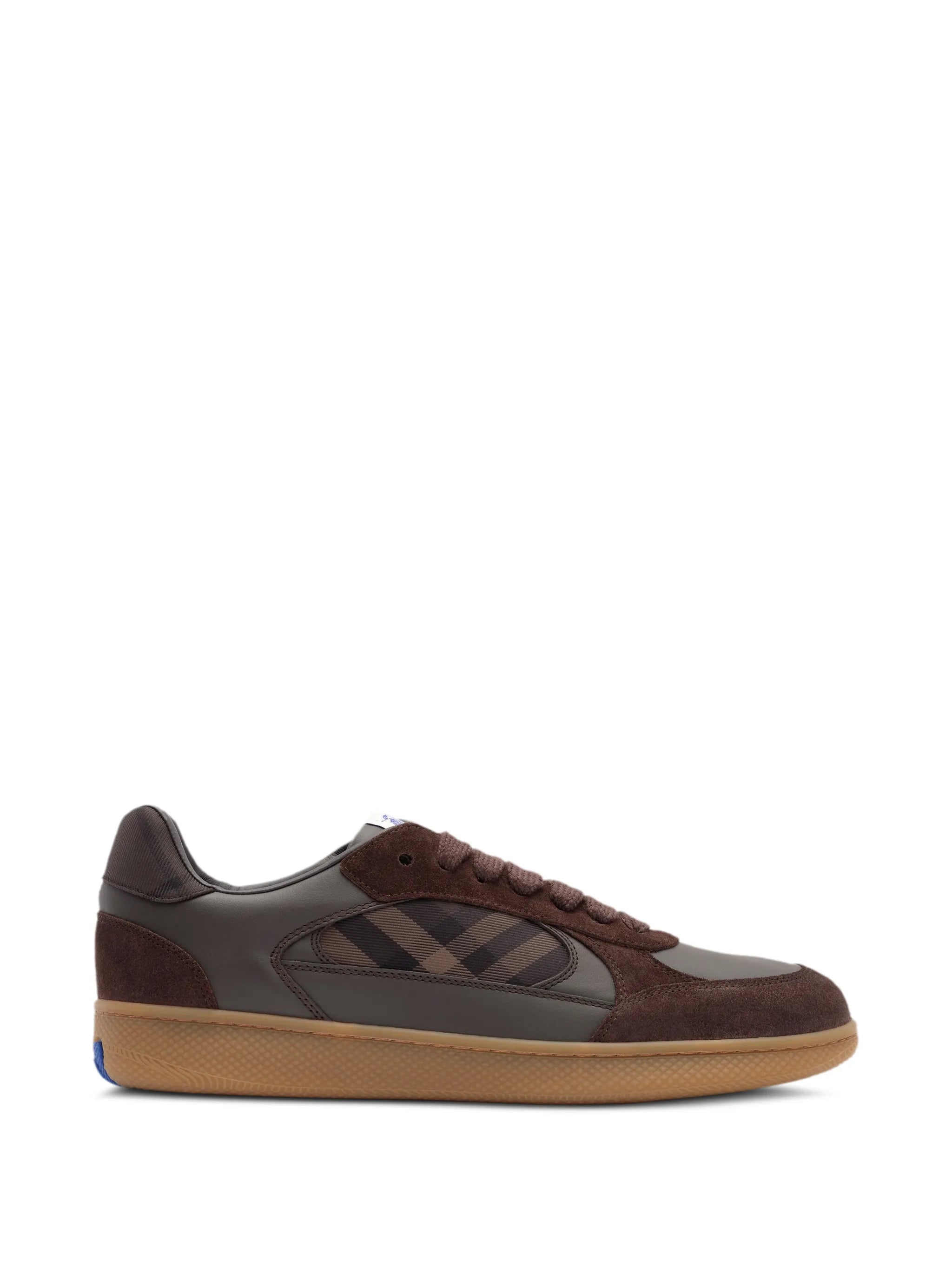 leather, suede and Check Terrace sneakers