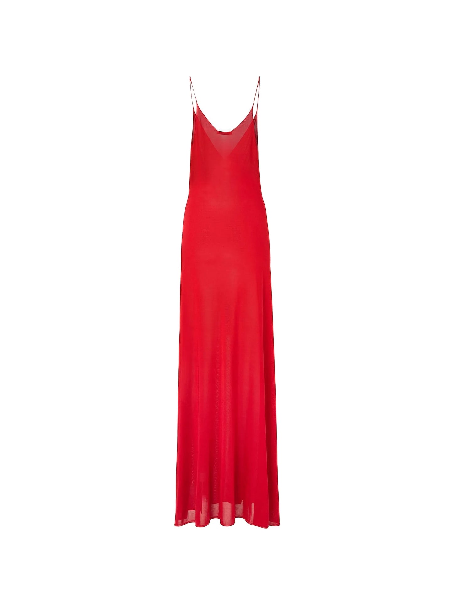 V-neck silk dress